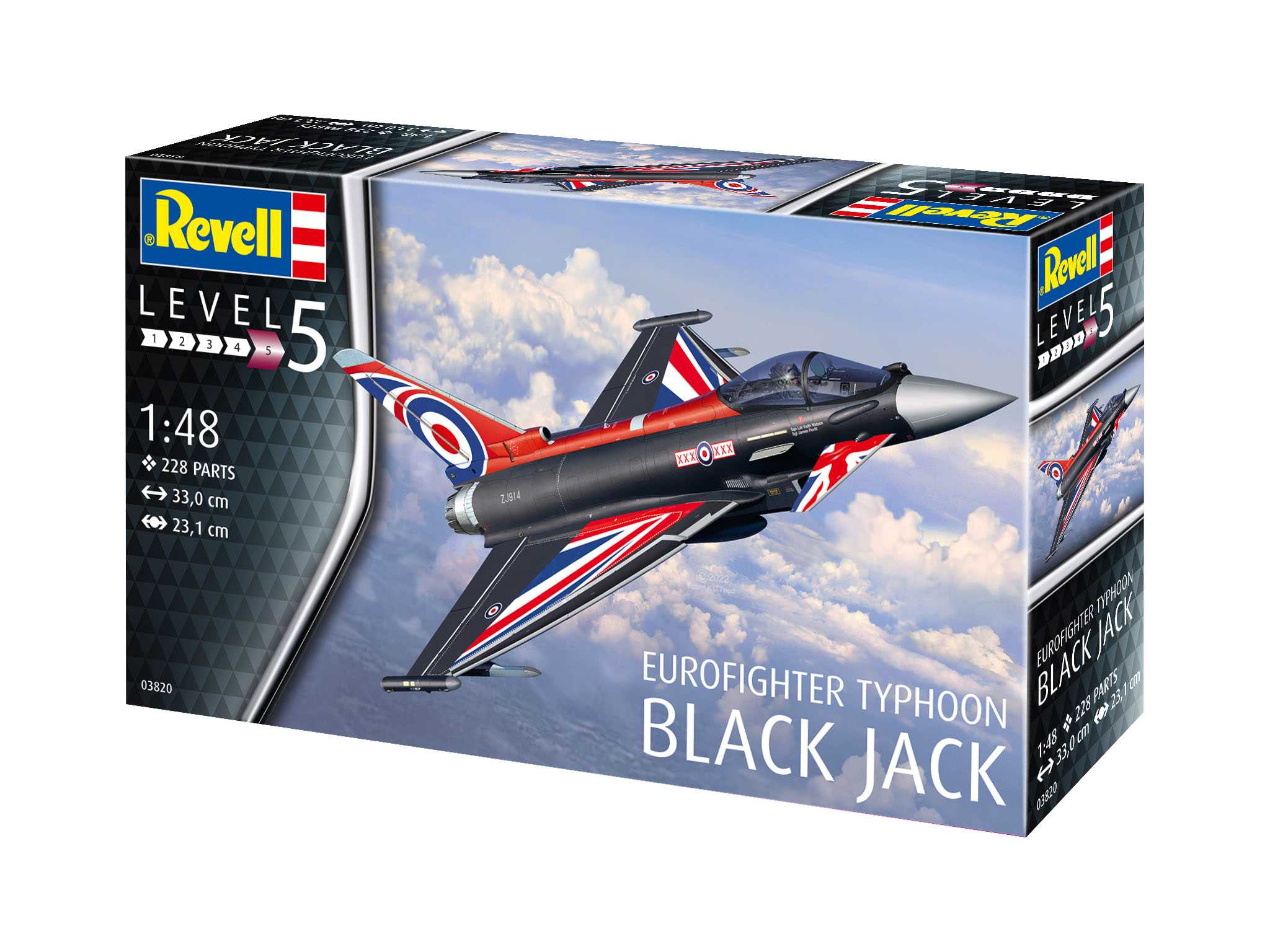Plastic ModelKit letadlo 03820 - Eurofighter „Black Jack“ (1:48)