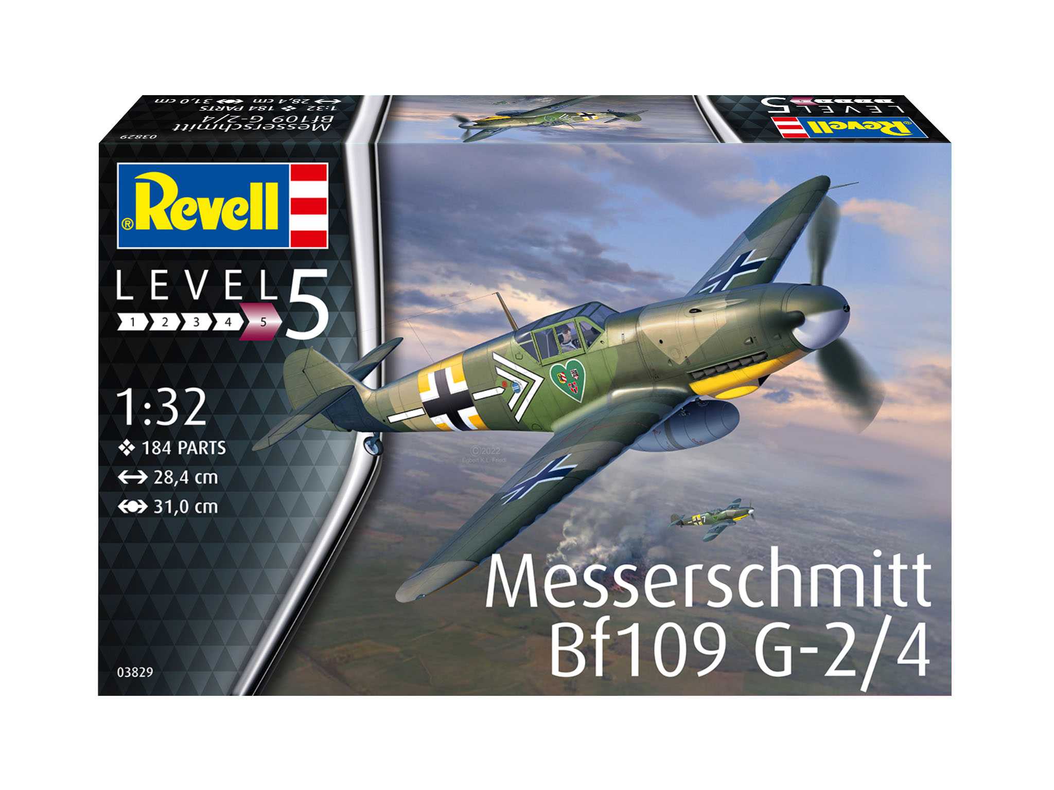 Plastic ModelKit letadlo 03829 - Messerschmitt Bf109G-2/4 (1:32)