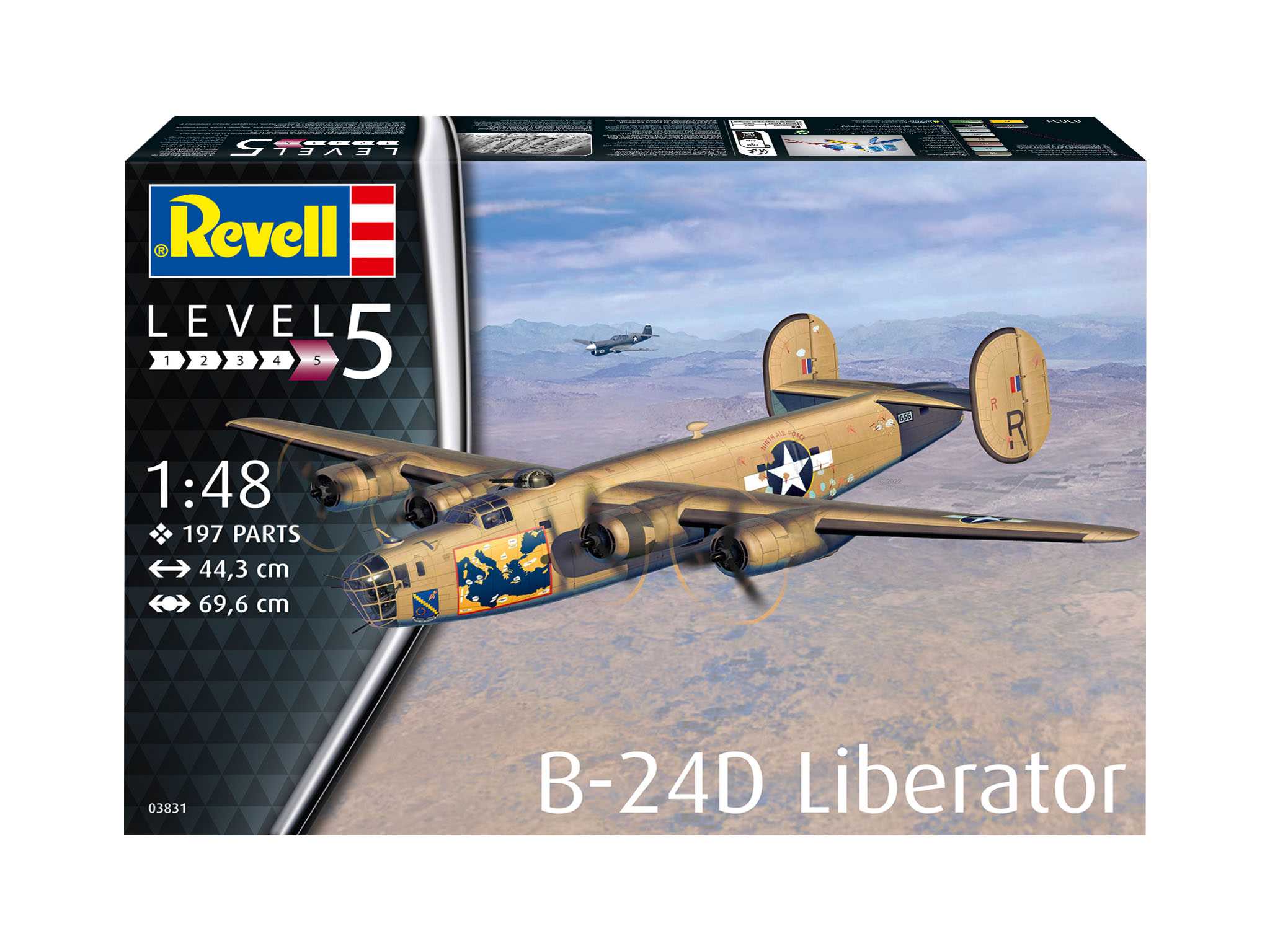 Plastic ModelKit letadlo 03831 - B-24D Liberator (1:48)