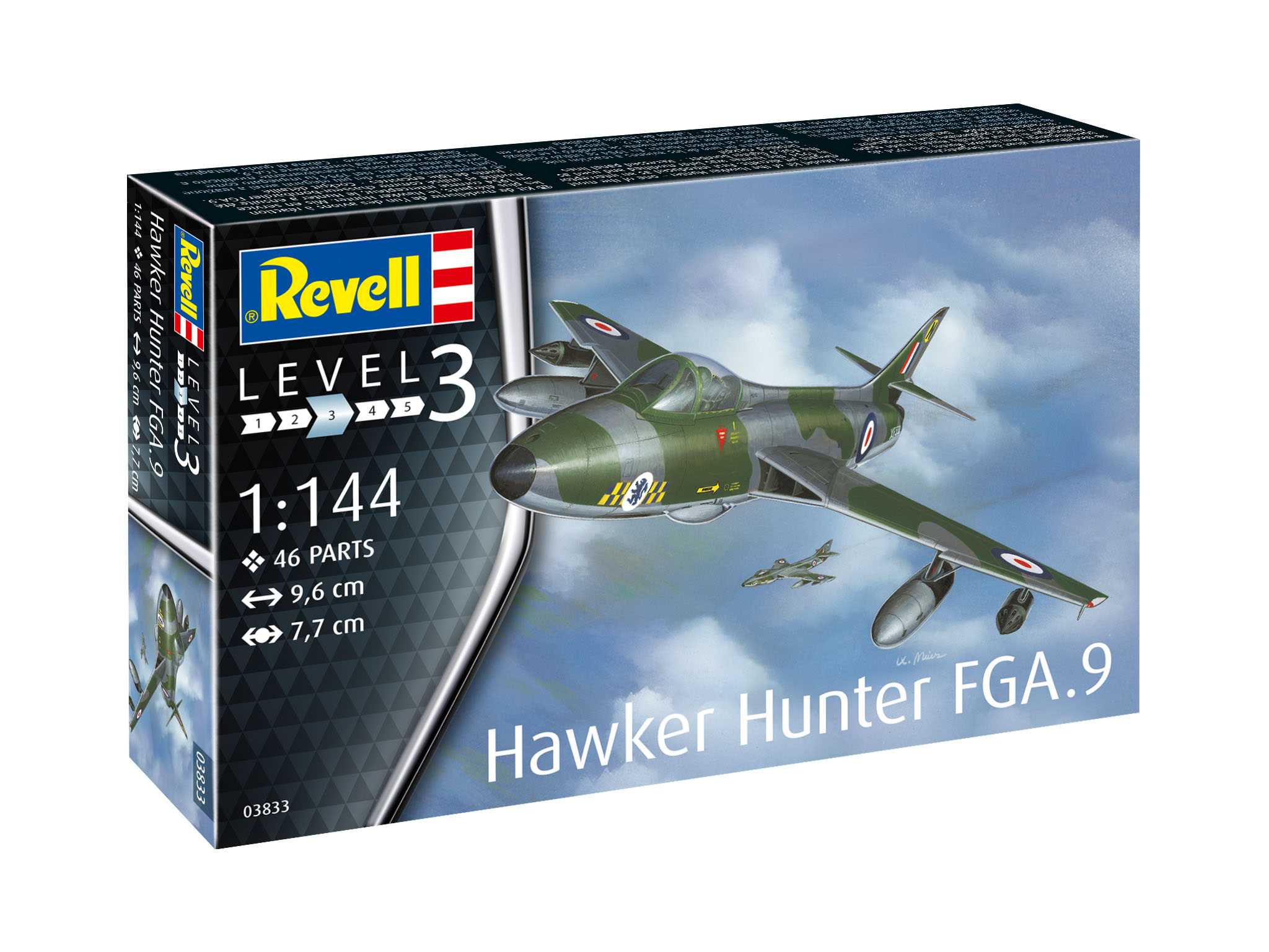 Plastic ModelKit letadlo 03833 - Hawker Hunter FGA.9 (1:144)