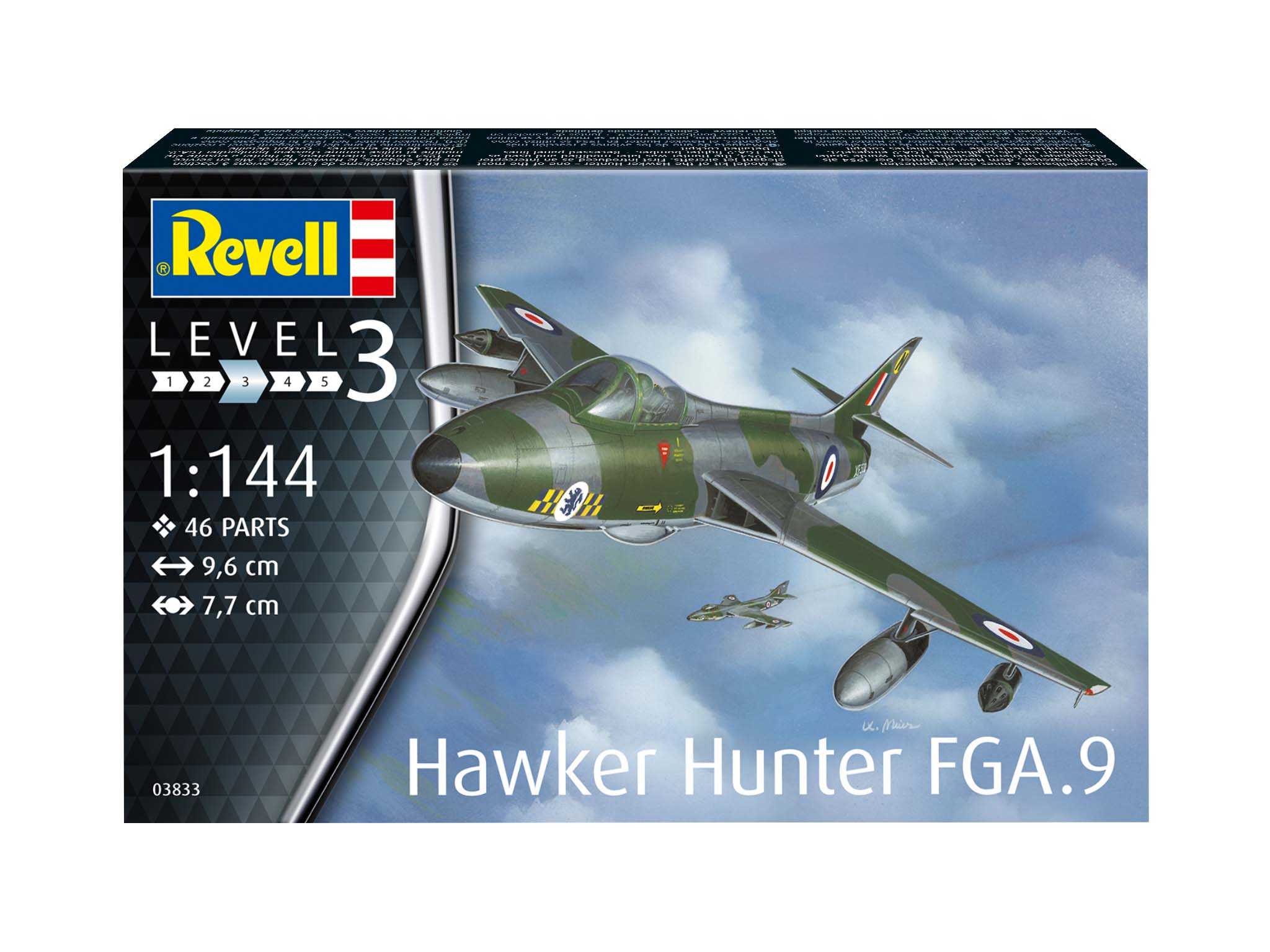 Plastic ModelKit letadlo 03833 - Hawker Hunter FGA.9 (1:144)