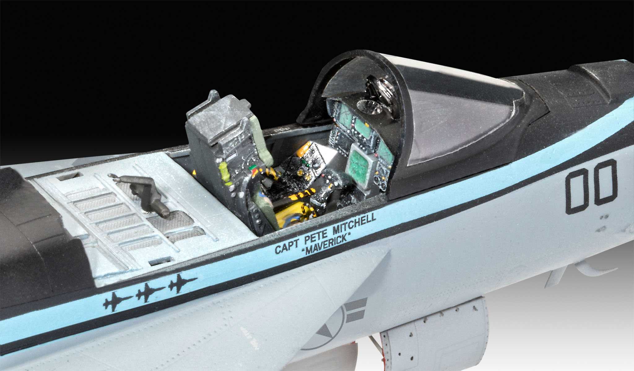 Plastic ModelKit letadlo 03864 - F/A-18E Super Hornet "Top Gun" (1:48)