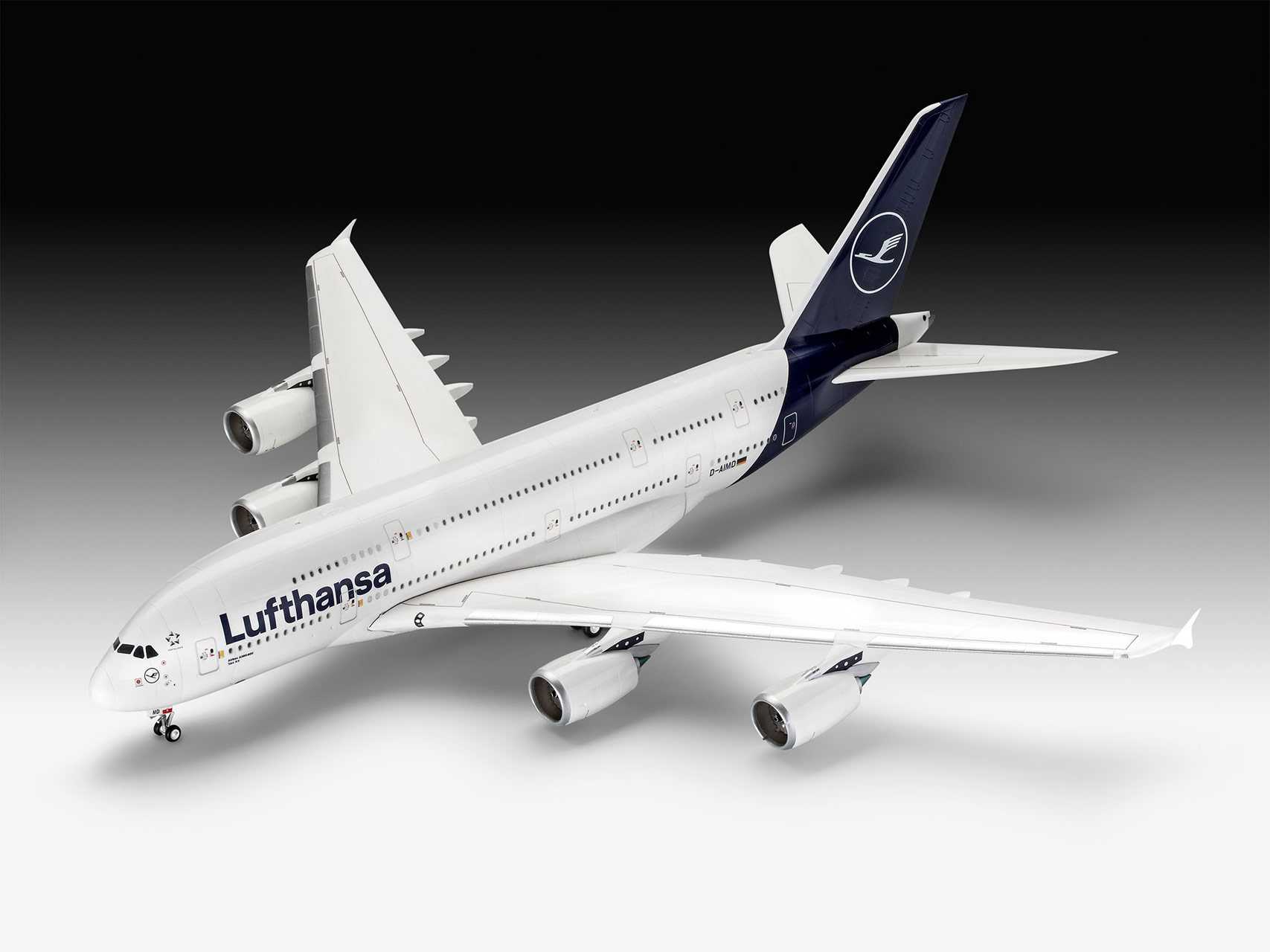 Plastic ModelKit letadlo 03872 - Airbus A380-800 Lufthansa New Livery (1:144)