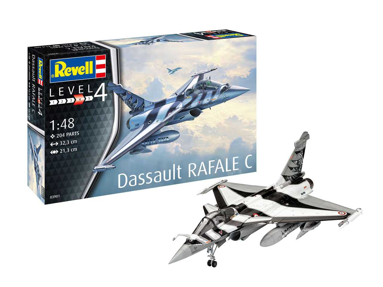Plastic ModelKit letadlo 03901 - Dassault Rafale C (1:48)