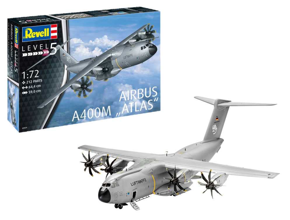 Plastic ModelKit letadlo 03929 - Airbus A400M ATLAS (1:72)
