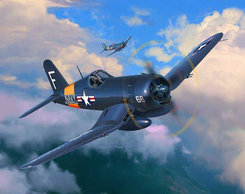 Plastic ModelKit letadlo 03955 - F4U-4 Corsair (1:72)
