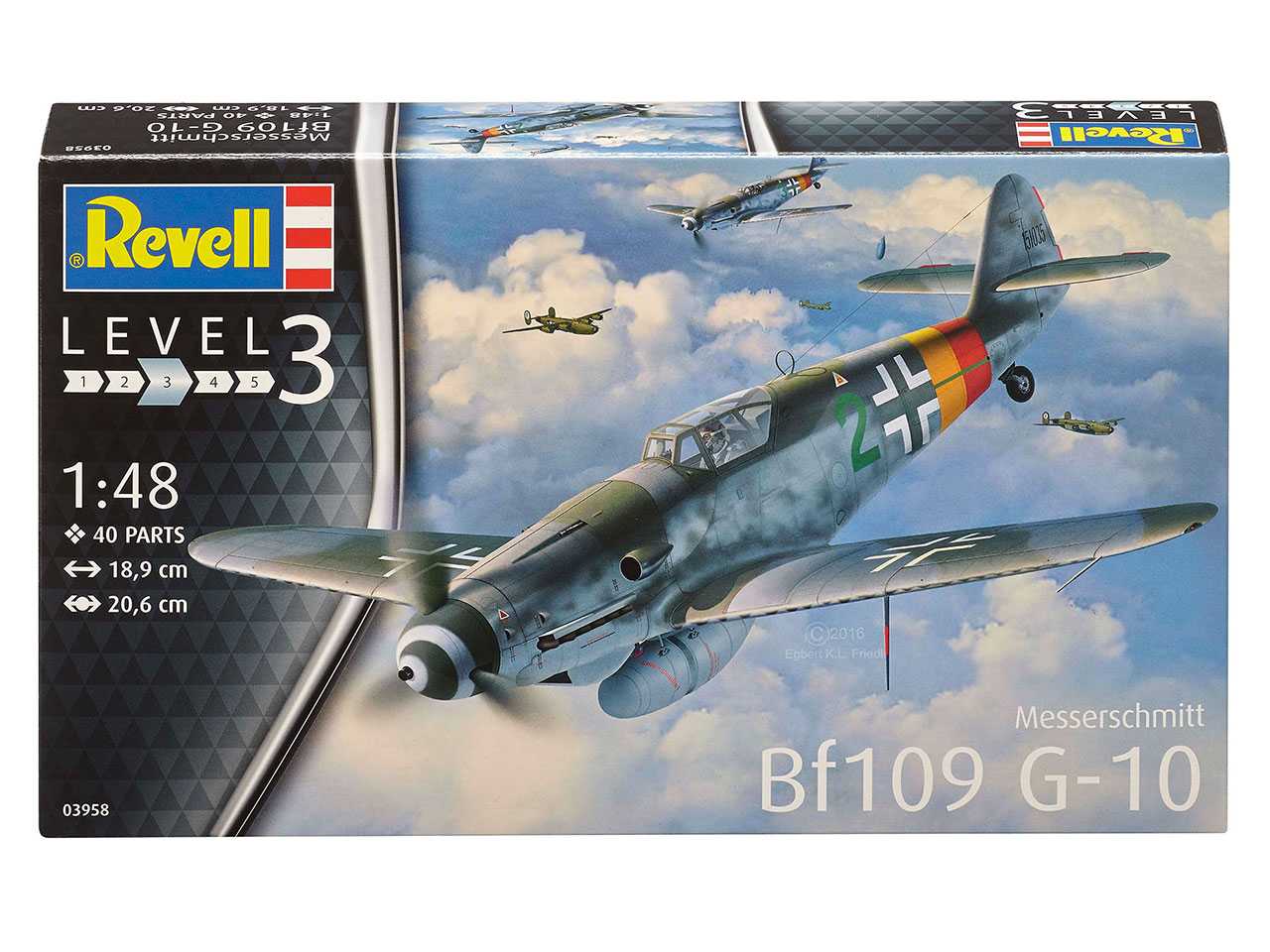 Plastic ModelKit letadlo 03958 - Messerschmitt Bf 109 G-10 (1:48)