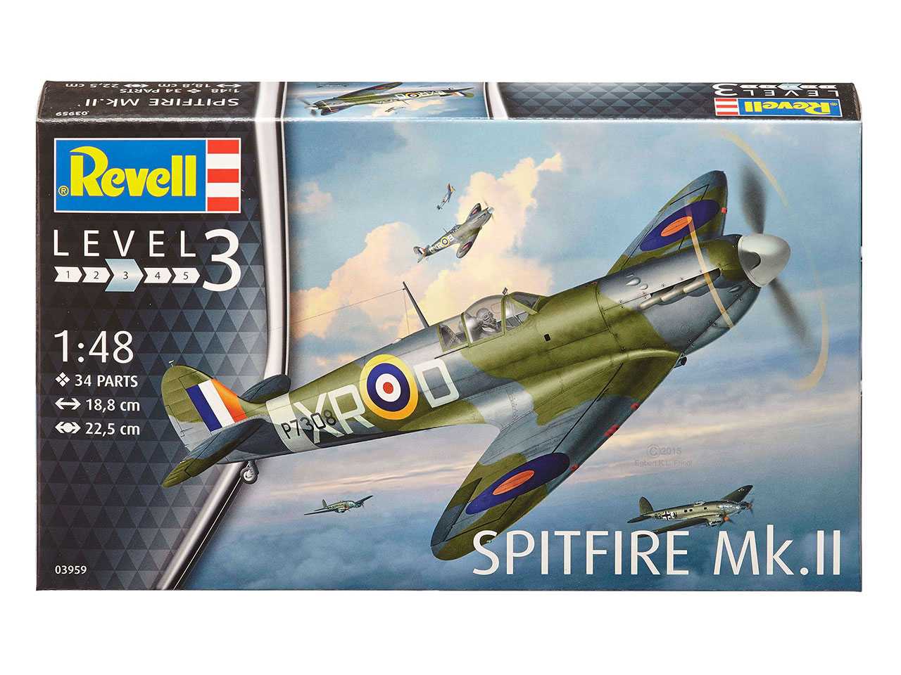 Plastic ModelKit letadlo 03959 - Supermarine Spitfire Mk. II (1:48)