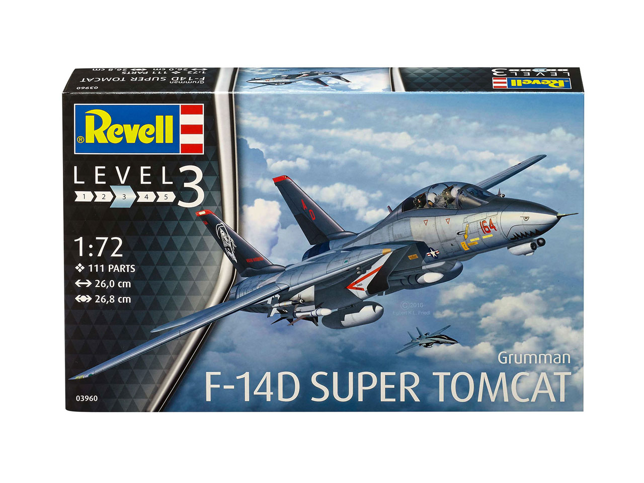 Plastic ModelKit letadlo 03960 - F-14D Super Tomcat (1:72)