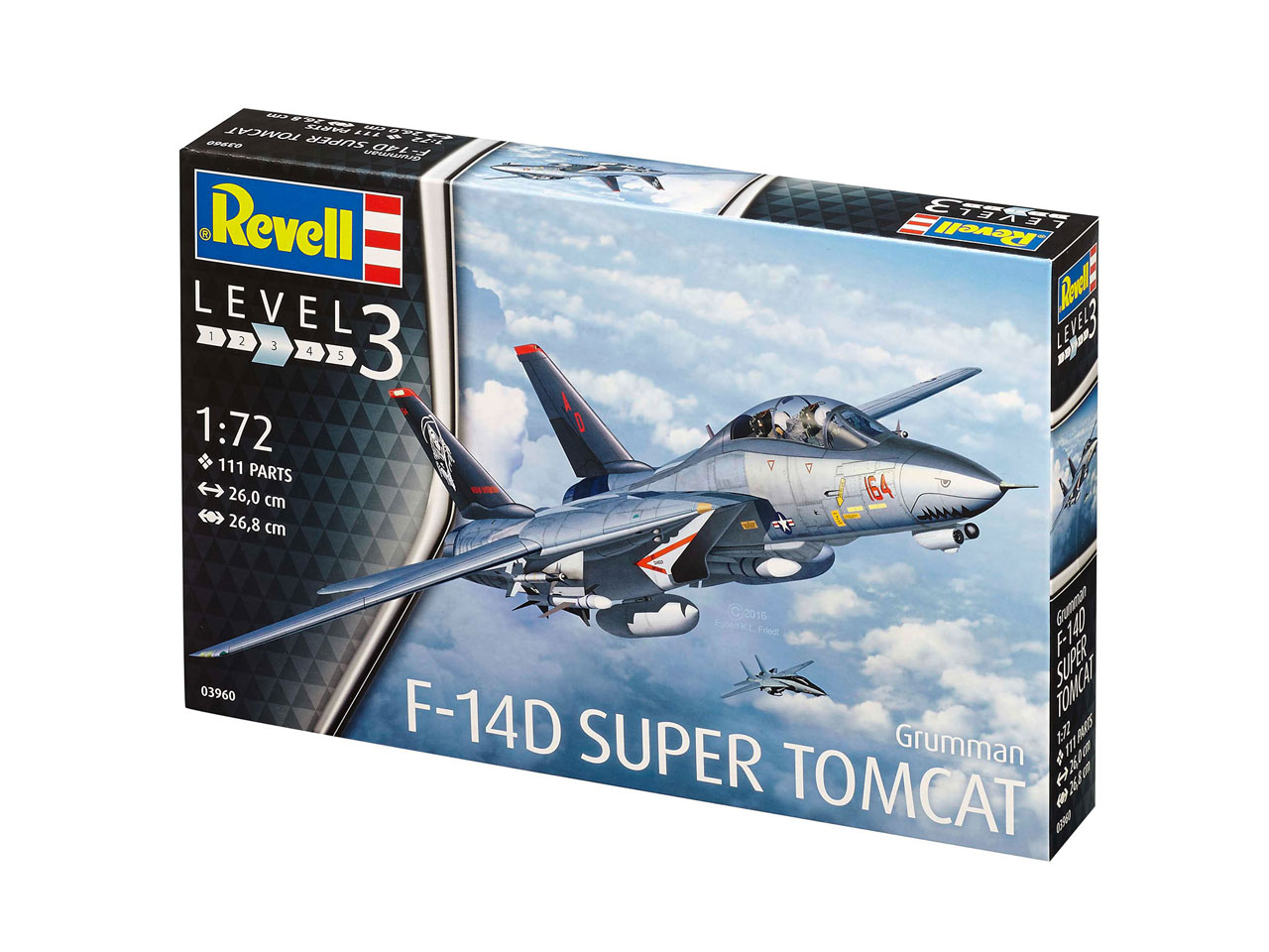 Plastic ModelKit letadlo 03960 - F-14D Super Tomcat (1:72)