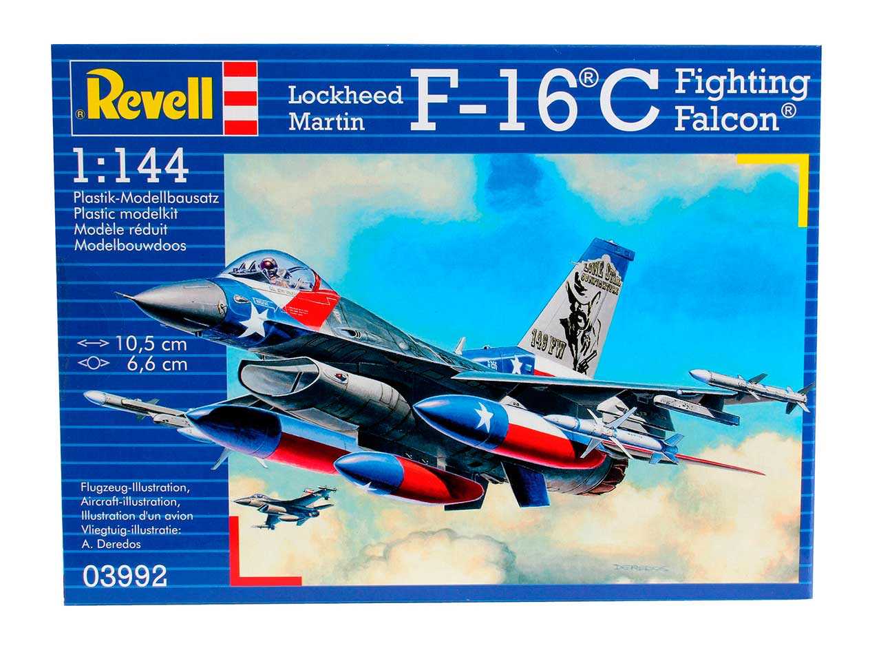 Plastic ModelKit letadlo 03992 - Lockheed Martin F-16C Fighting Falcon (1:144)
