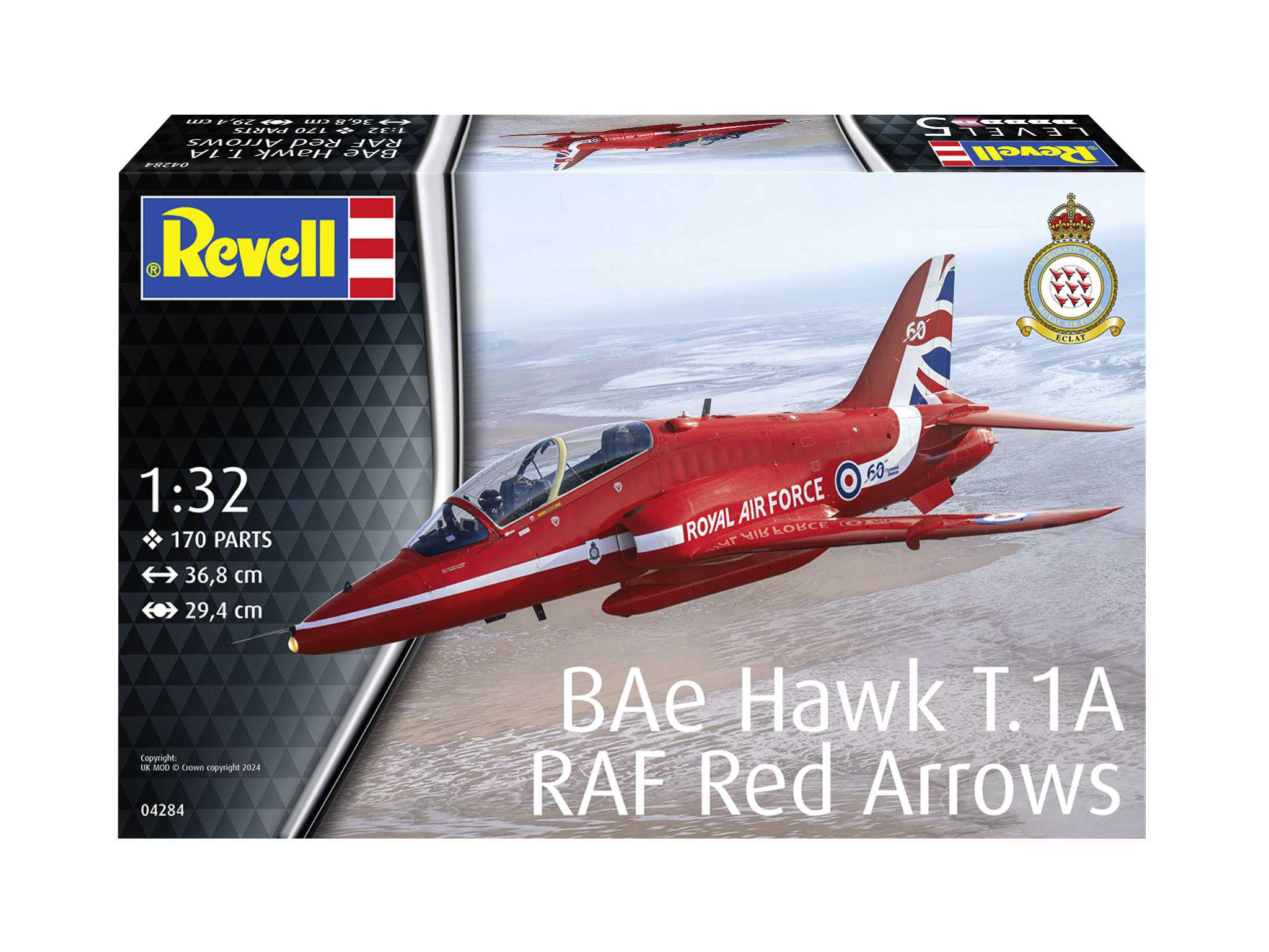 Plastic ModelKit letadlo 04284 - BAe Hawk "Red Arrows" (1:32)