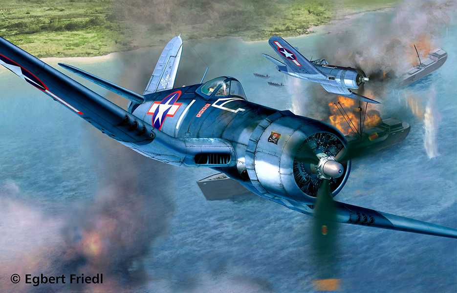 Plastic ModelKit letadlo 04781 - Vought F4U-1D Corsair (1:32)