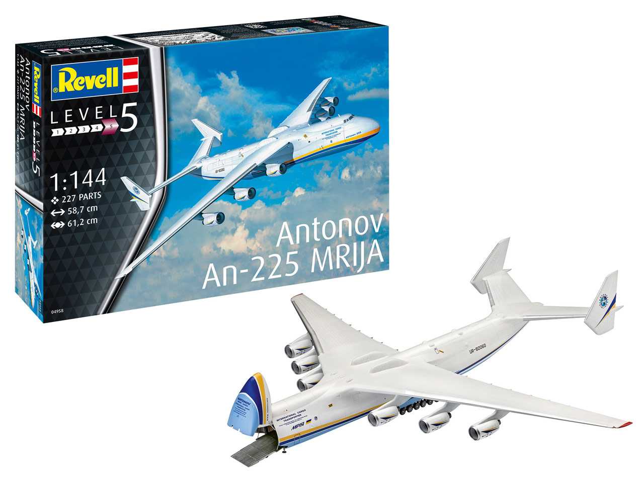 Plastic ModelKit letadlo 04958 - Antonov An-225 Mrija (1:144)