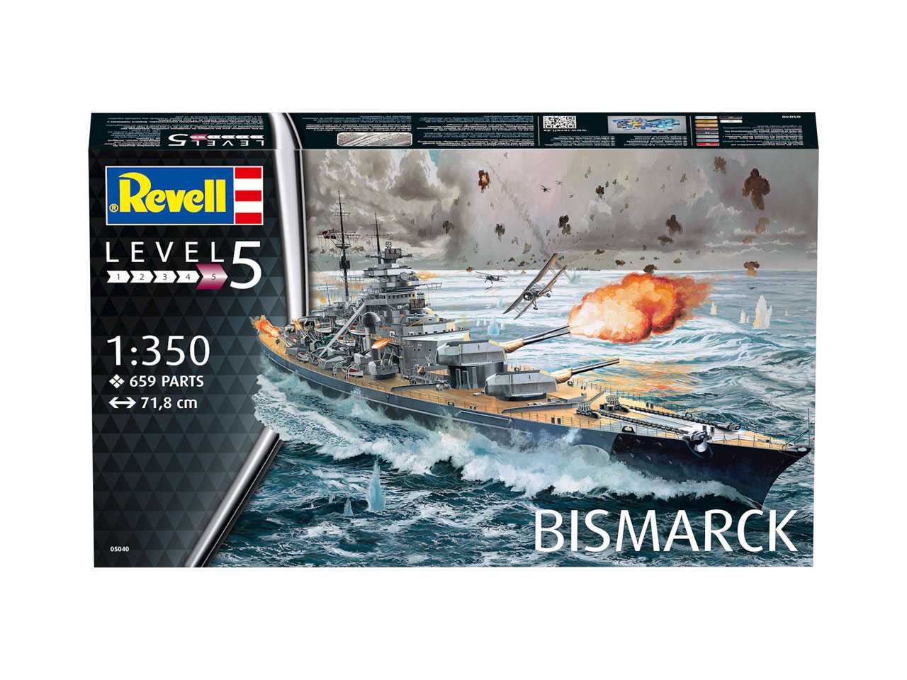 Plastic ModelKit loď 05040 - Battleship BISMARCK (1:350)