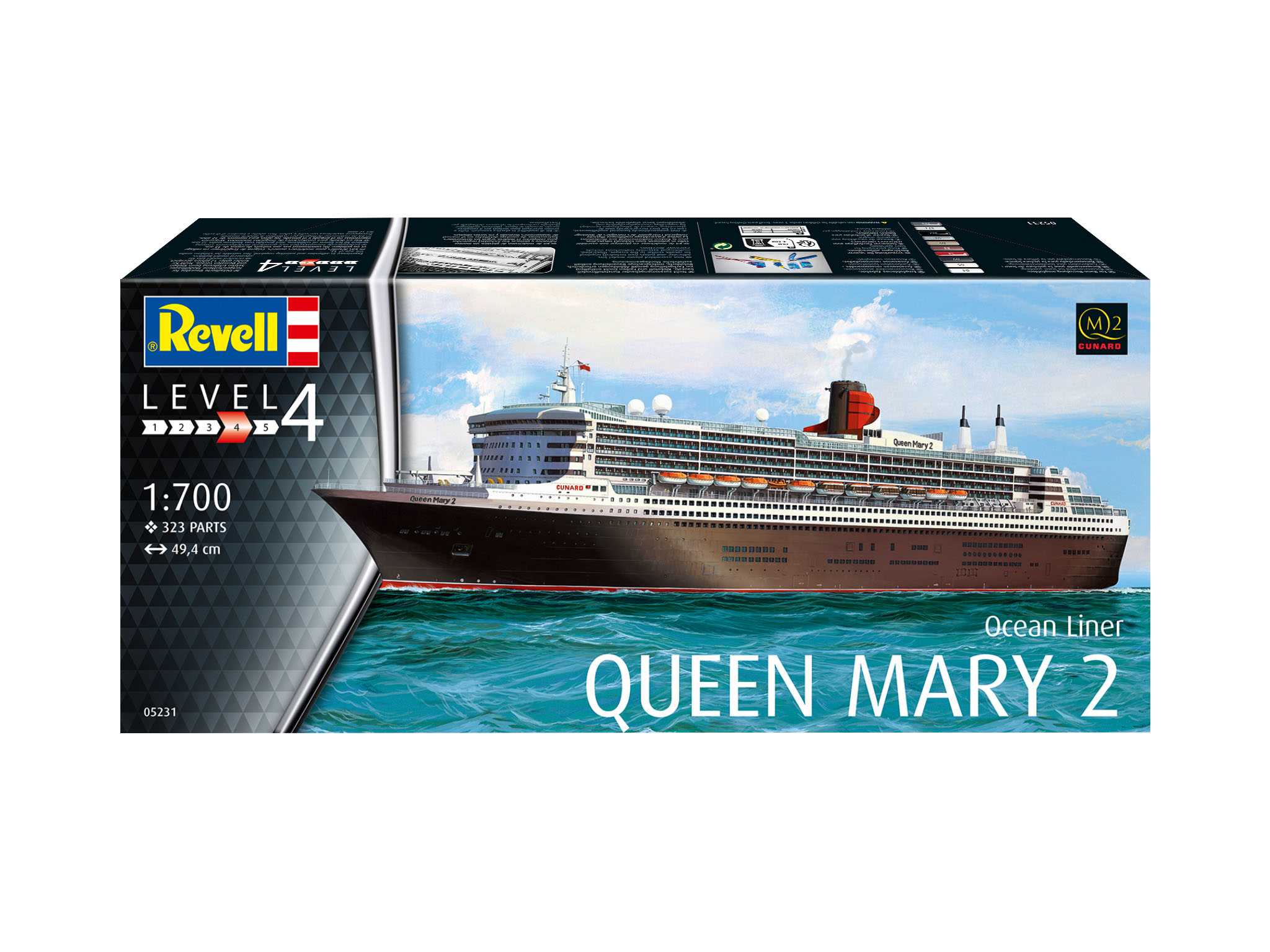 Plastic ModelKit loď 05231 - Queen Mary 2 (1:700)