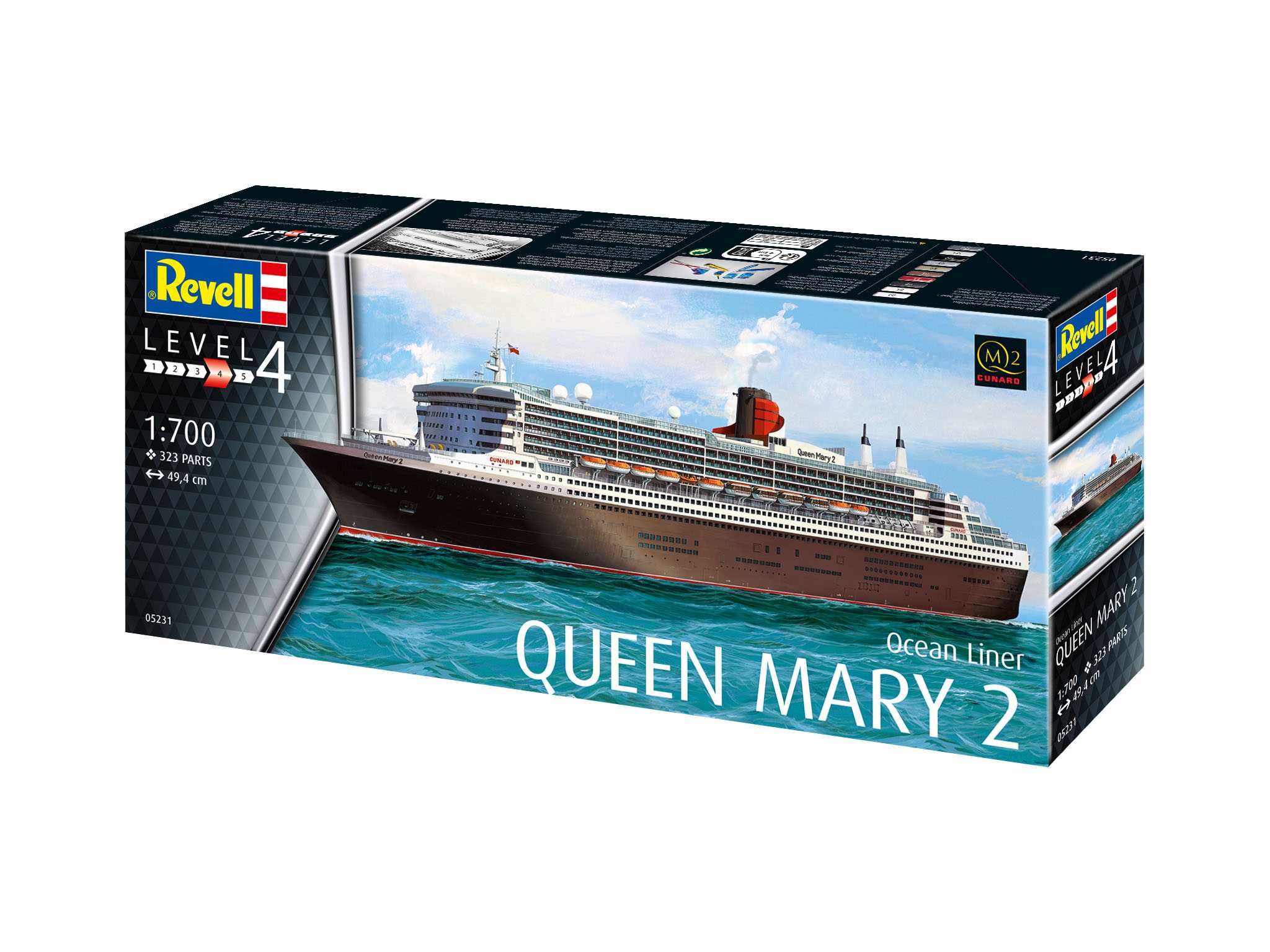Plastic ModelKit loď 05231 - Queen Mary 2 (1:700)