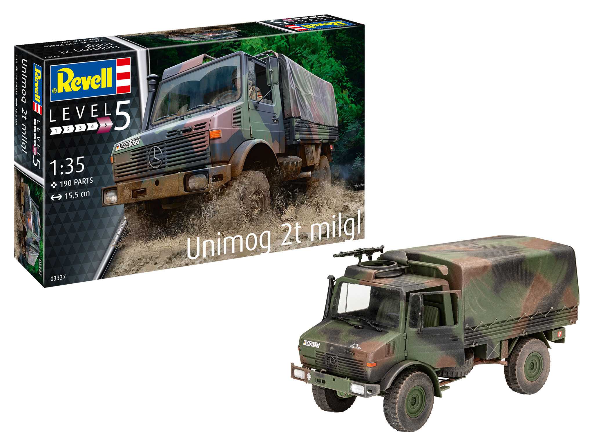 Plastic ModelKit military 03337 - Unimog 2T milgl (1:35)
