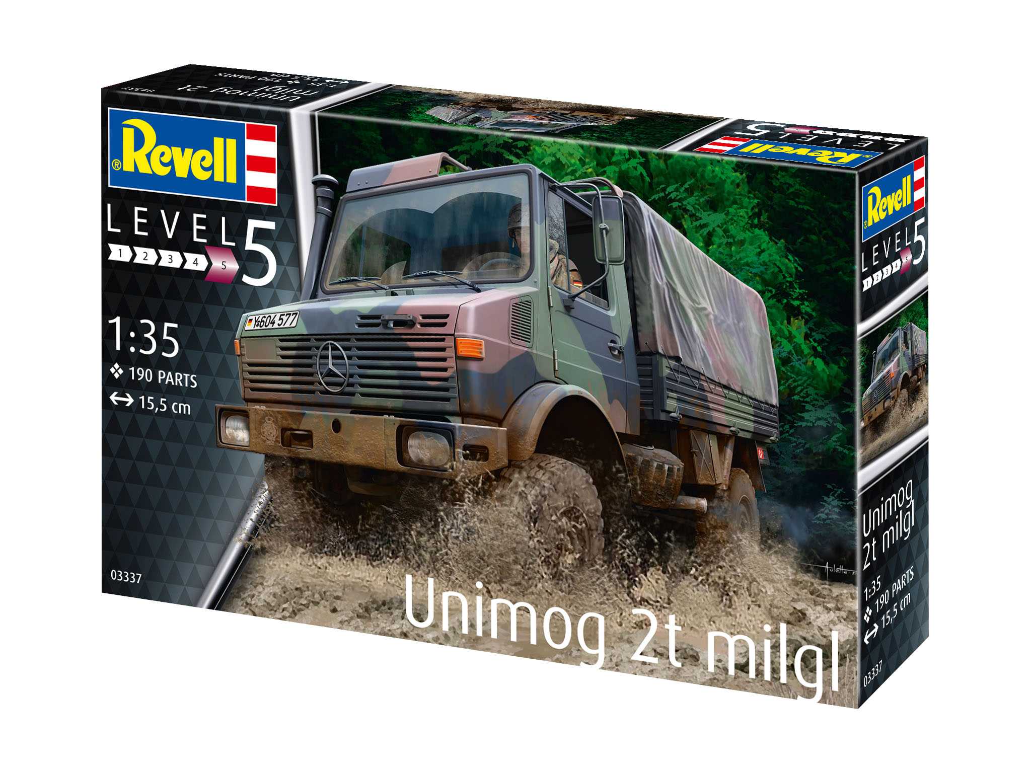 Plastic ModelKit military 03337 - Unimog 2T milgl (1:35)