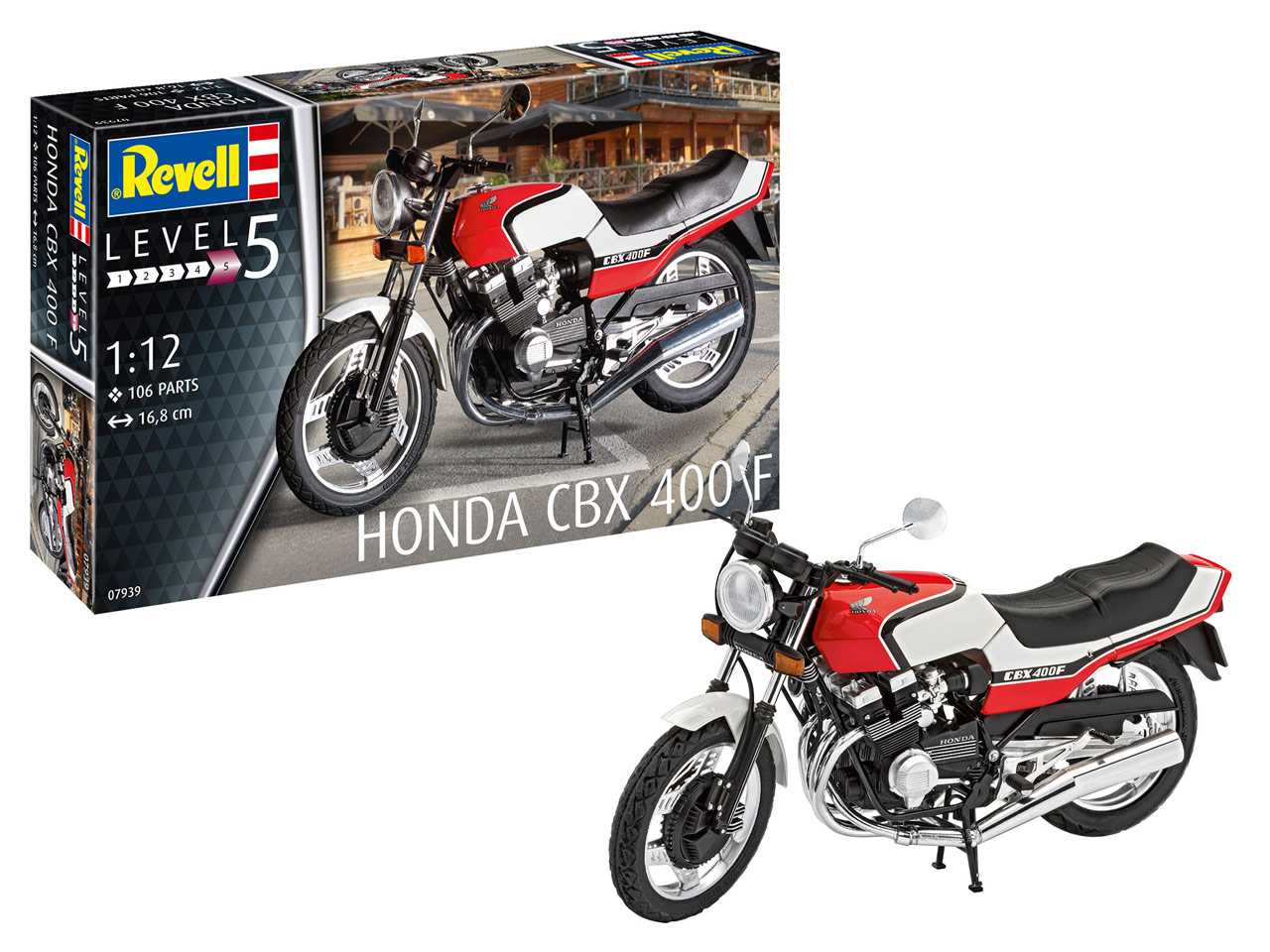 Plastic ModelKit motorka 07939 - Honda CBX 400 F (1:12)