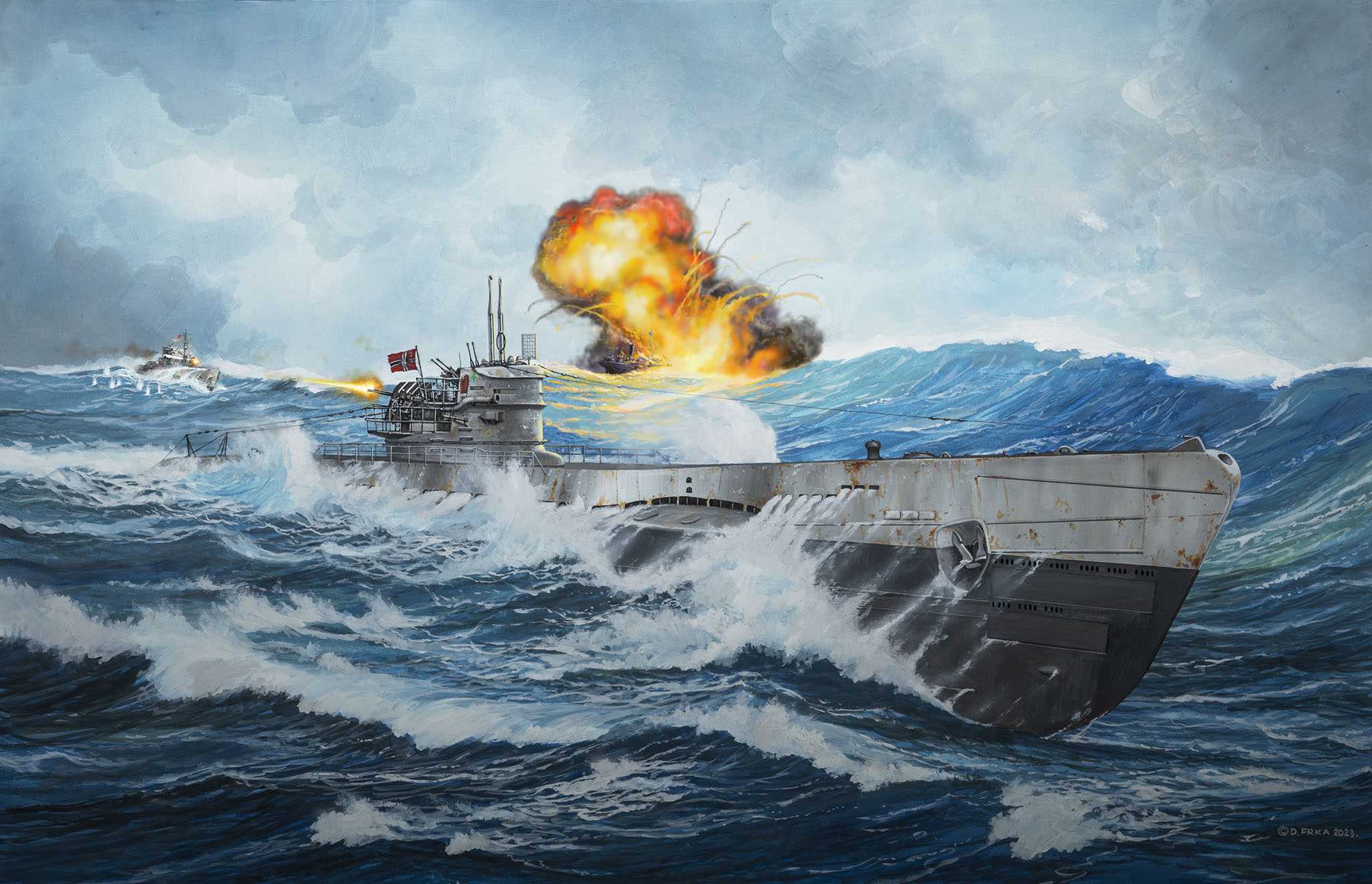 Plastic ModelKit ponorka 05167 - German Submarine Type IX C/40 (U190) (1:144)