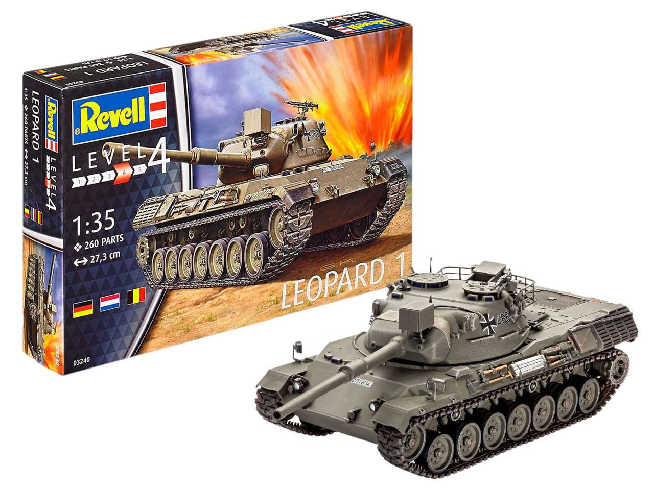 Plastic ModelKit tank 03240 - Leopard 1 (1:35)