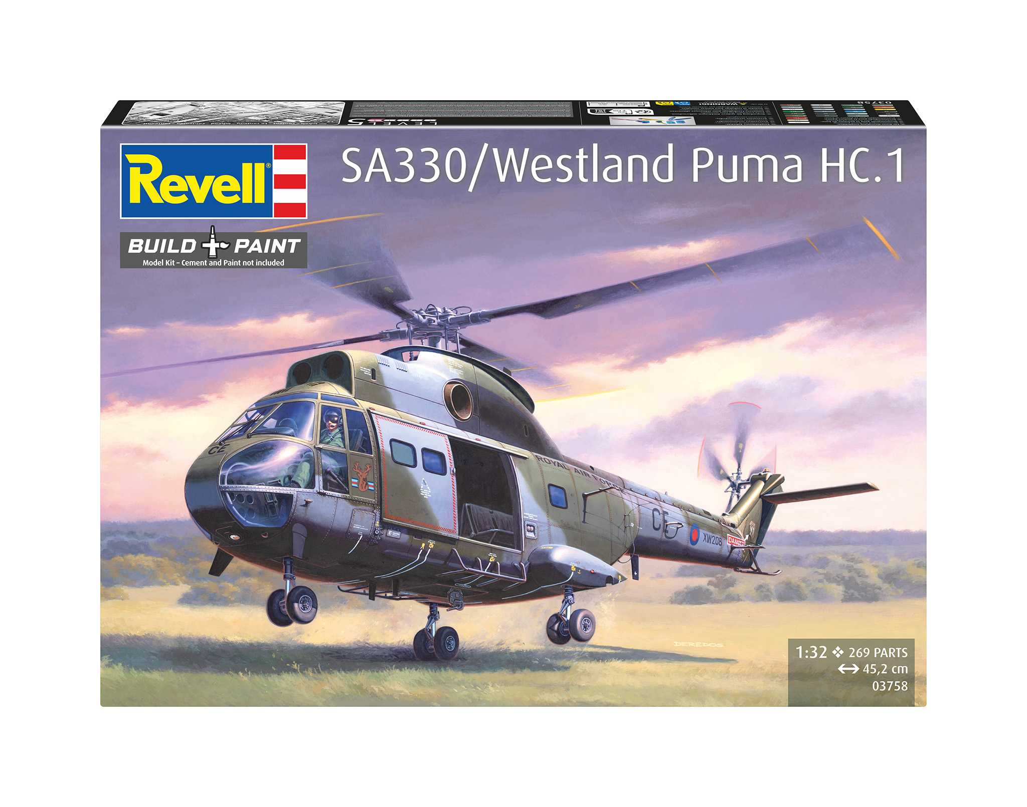 Plastic ModelKit vrtulník 03758 - SA 330/Westland Puma HC.1 (1:32)