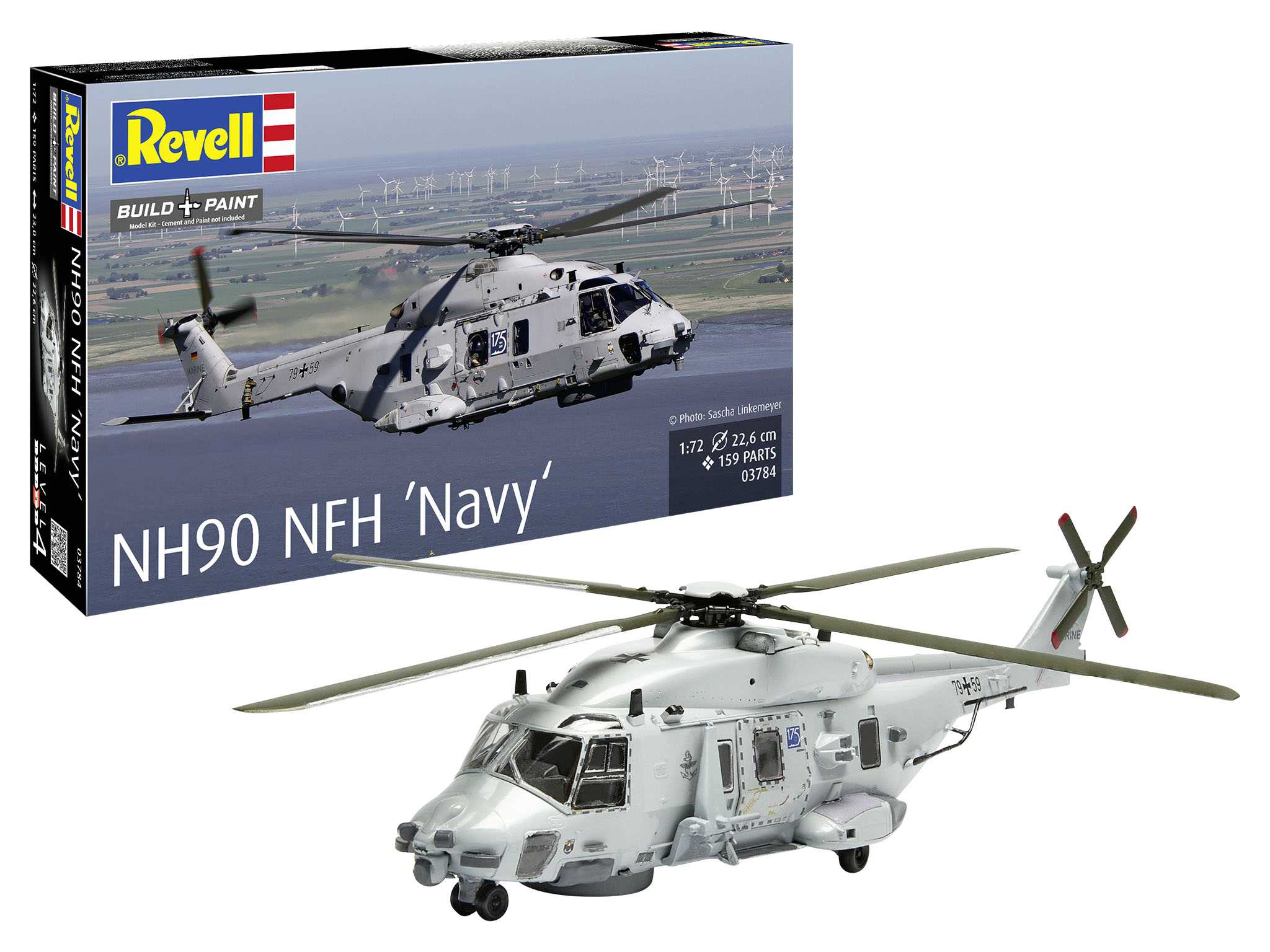 Plastic ModelKit vrtulník 03784 - NH90 NFH "Navy" (1:72)