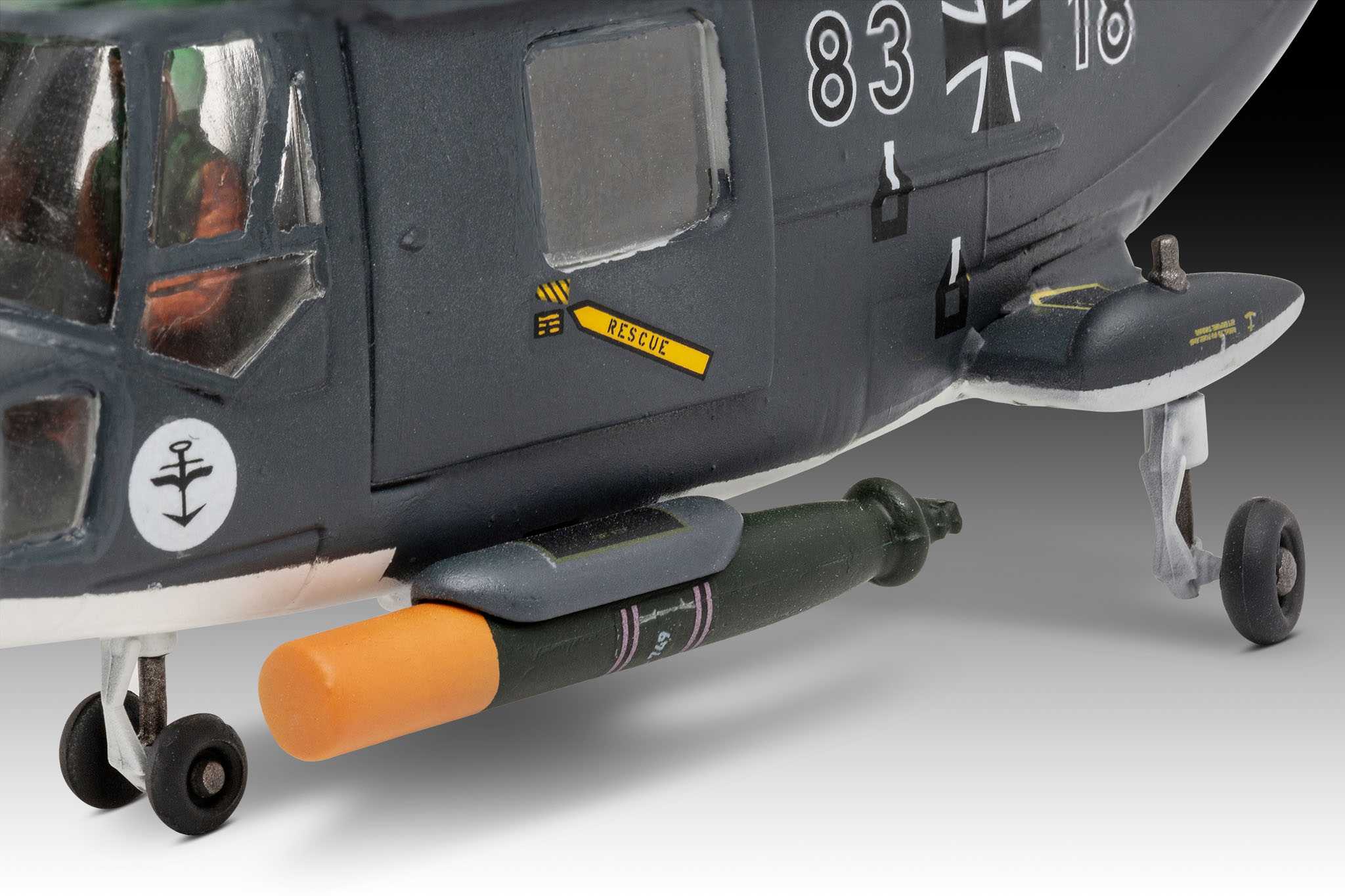Plastic ModelKit vrtulník 03805 - Westland Lynx (1:72)
