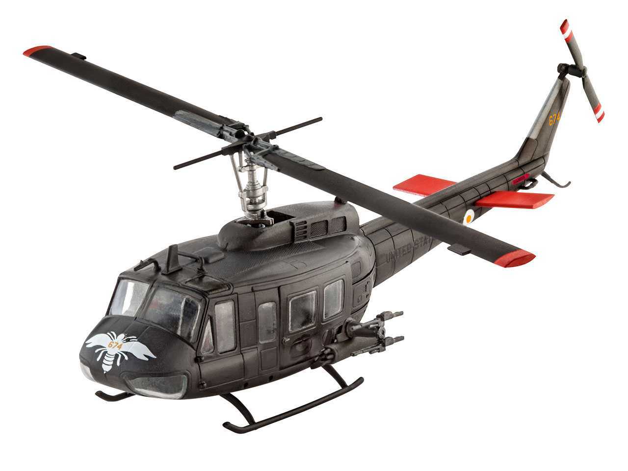 Plastic ModelKit vrtulník 04983 - Bell UH-1H Gunship (1:100)