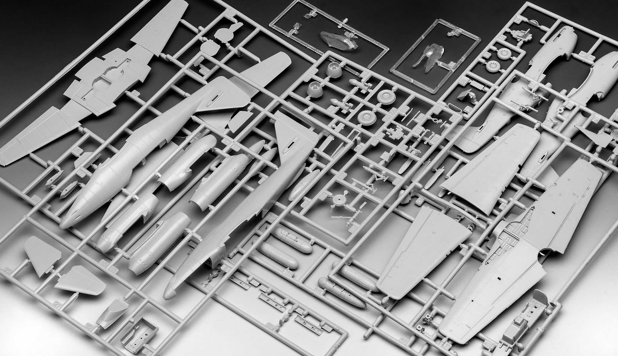 Plastic Modelkit letadla 03711 - Me262 & P-51B (1:72)