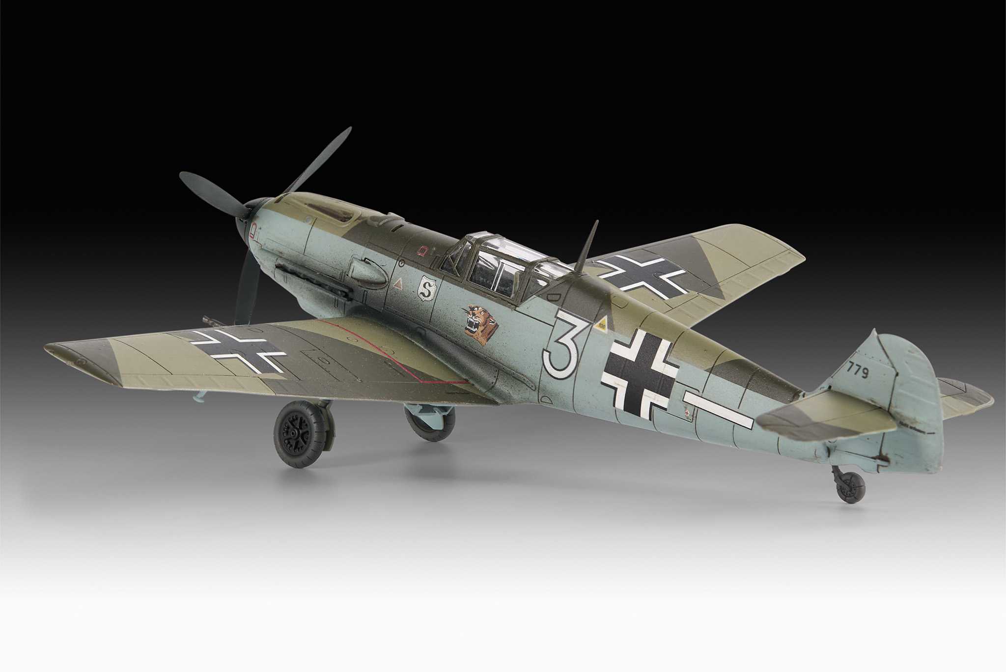 Starter Kit letadlo 73781 - Messerschmitt Bf109E-3 (1:72)