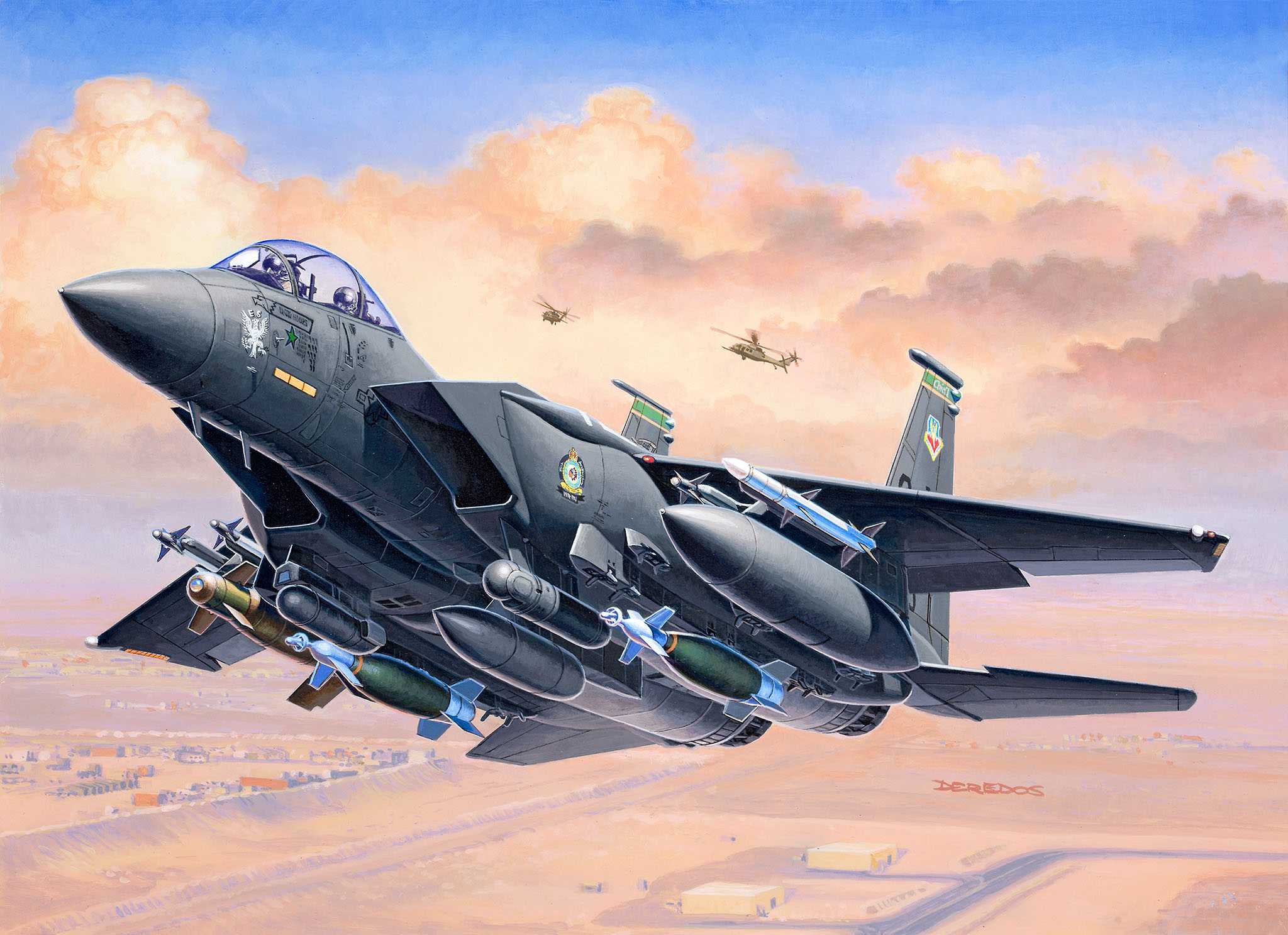 Starter Kit letadlo 73972 - F-15E Strike Eagle & bombs (1:144)