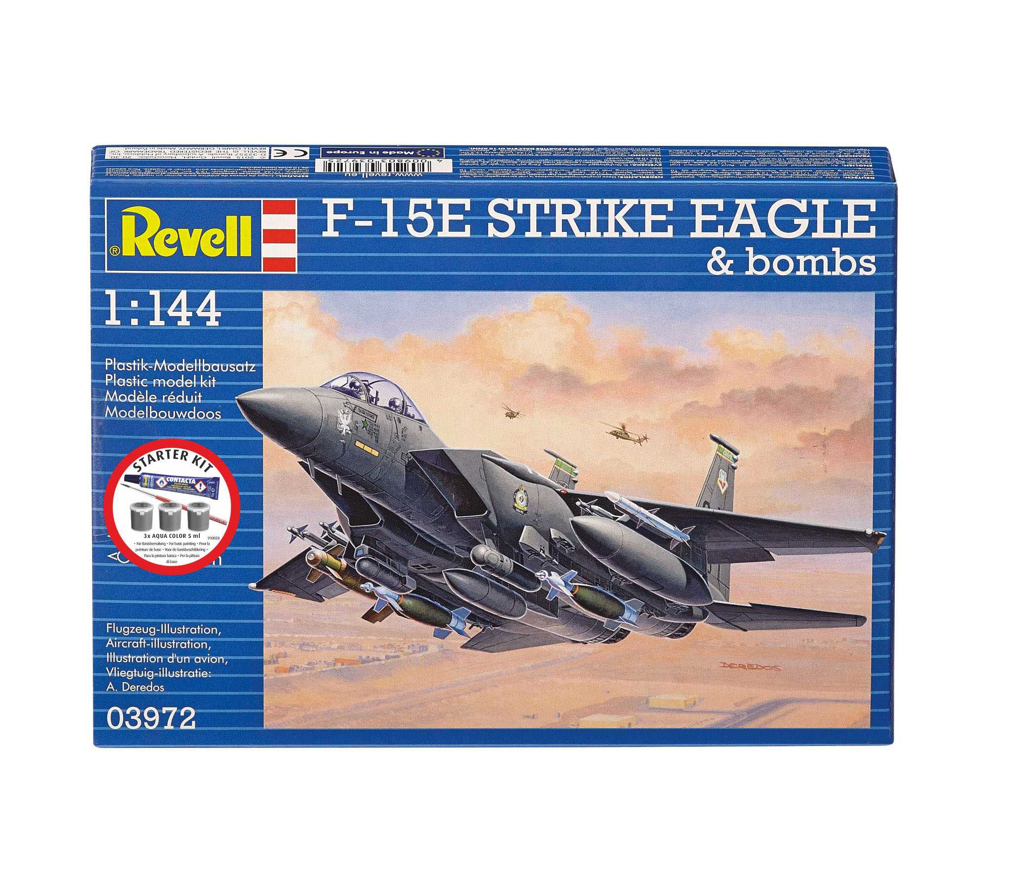 Starter Kit letadlo 73972 - F-15E Strike Eagle & bombs (1:144)