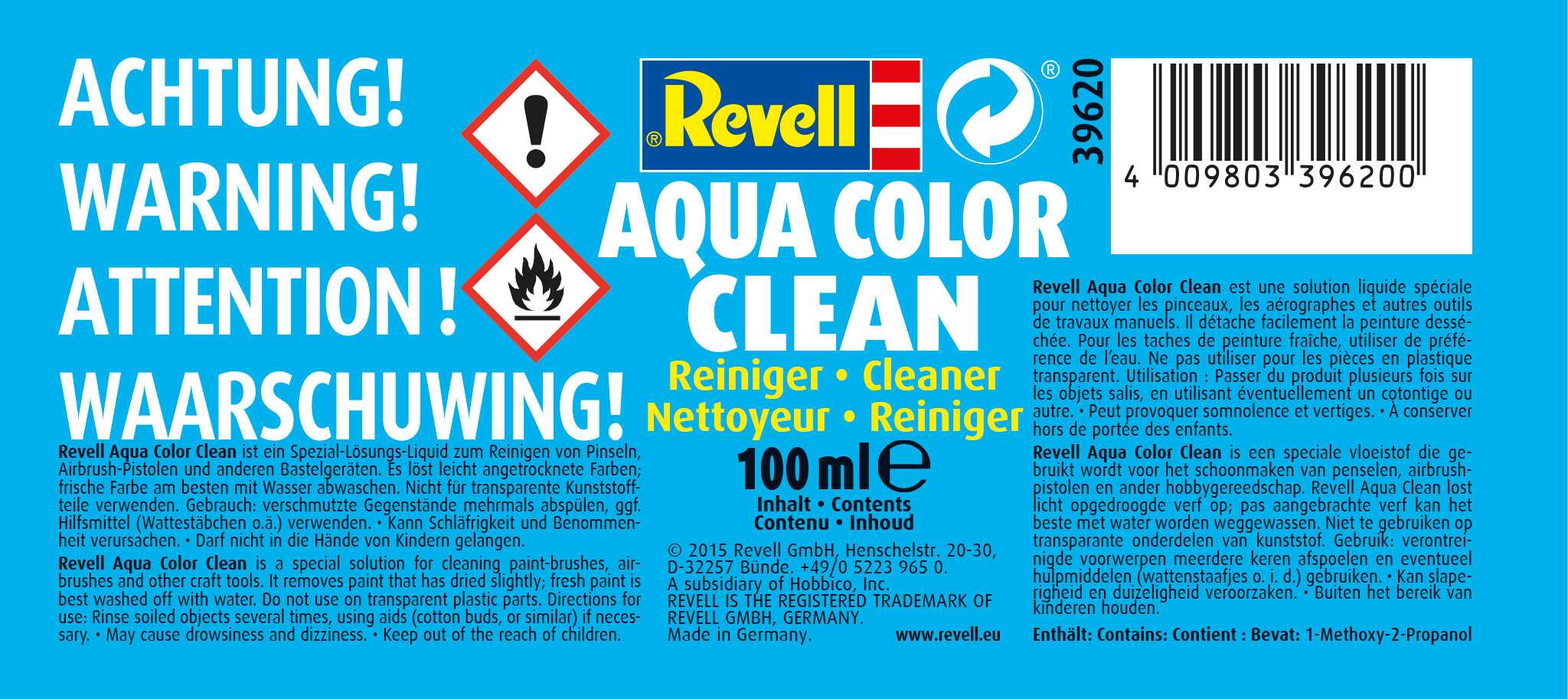 Aqua Color Clean 39620 - čistidlo 100ml 