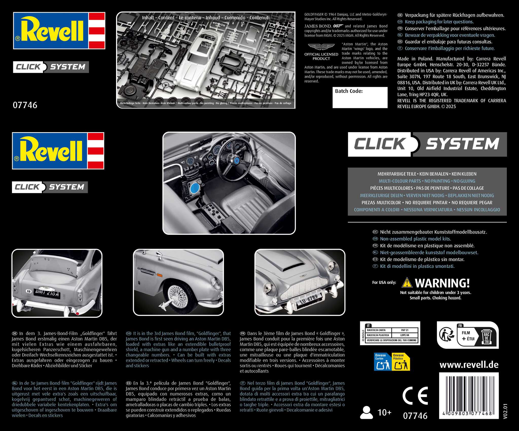 EasyClick auto 07746 - James Bond Aston Martin DB5 (1:24)