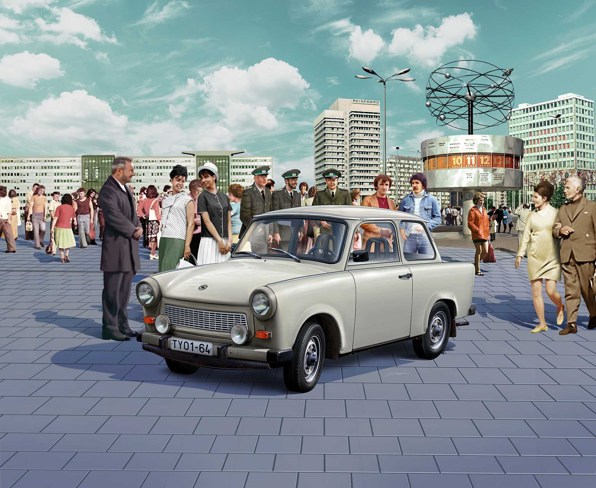 Gift-Set auto 05630 - 60th Anniversary Trabant 601 (1:24)