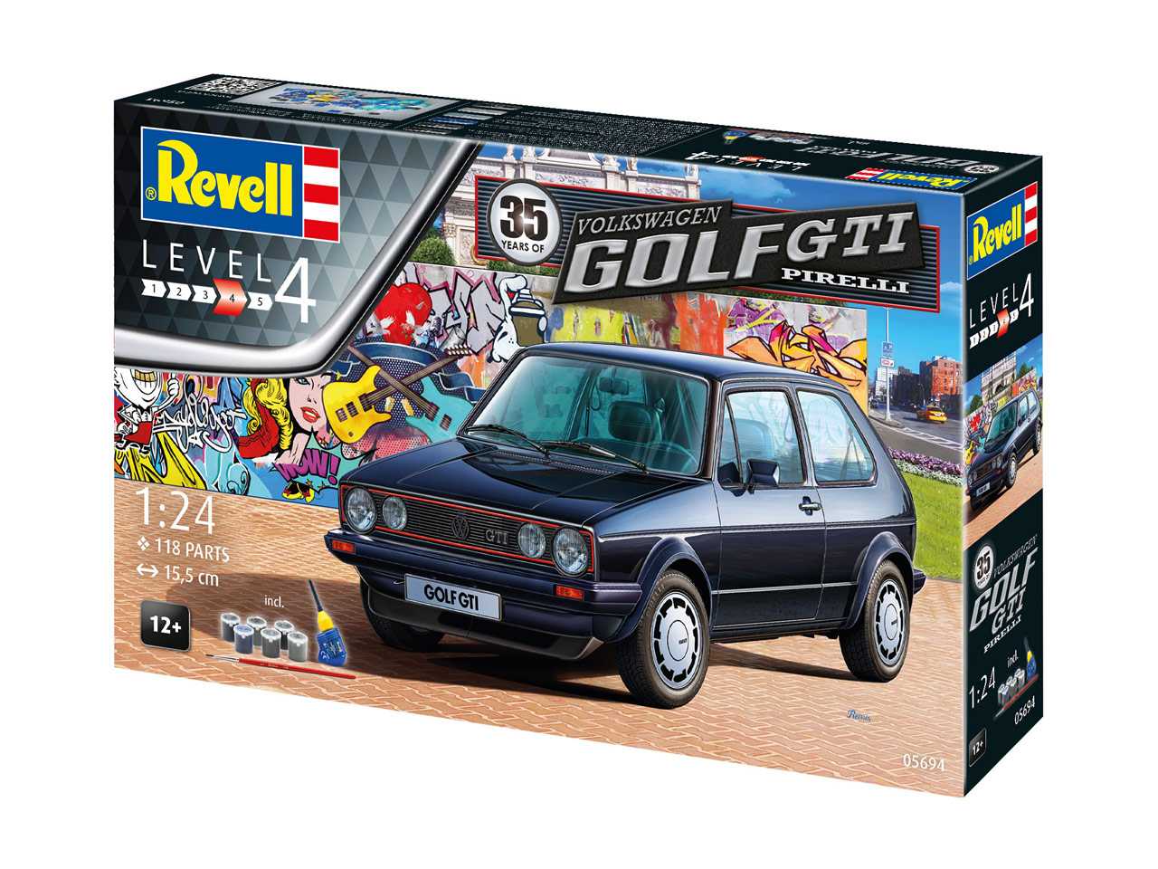 Gift-Set auto 05694 - 35 Years VW Golf 1 GTi Pirelli (1:24)