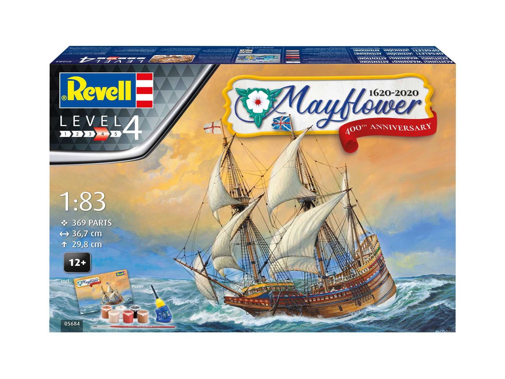 Gift-Set loď 05684 - Mayflower 400th Anniversary (1:83)