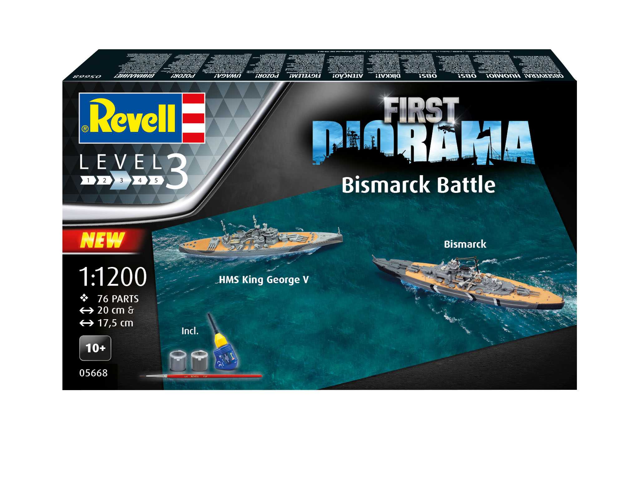 Gift-Set lodě 05668 - Bismarck Battle (1:1200)