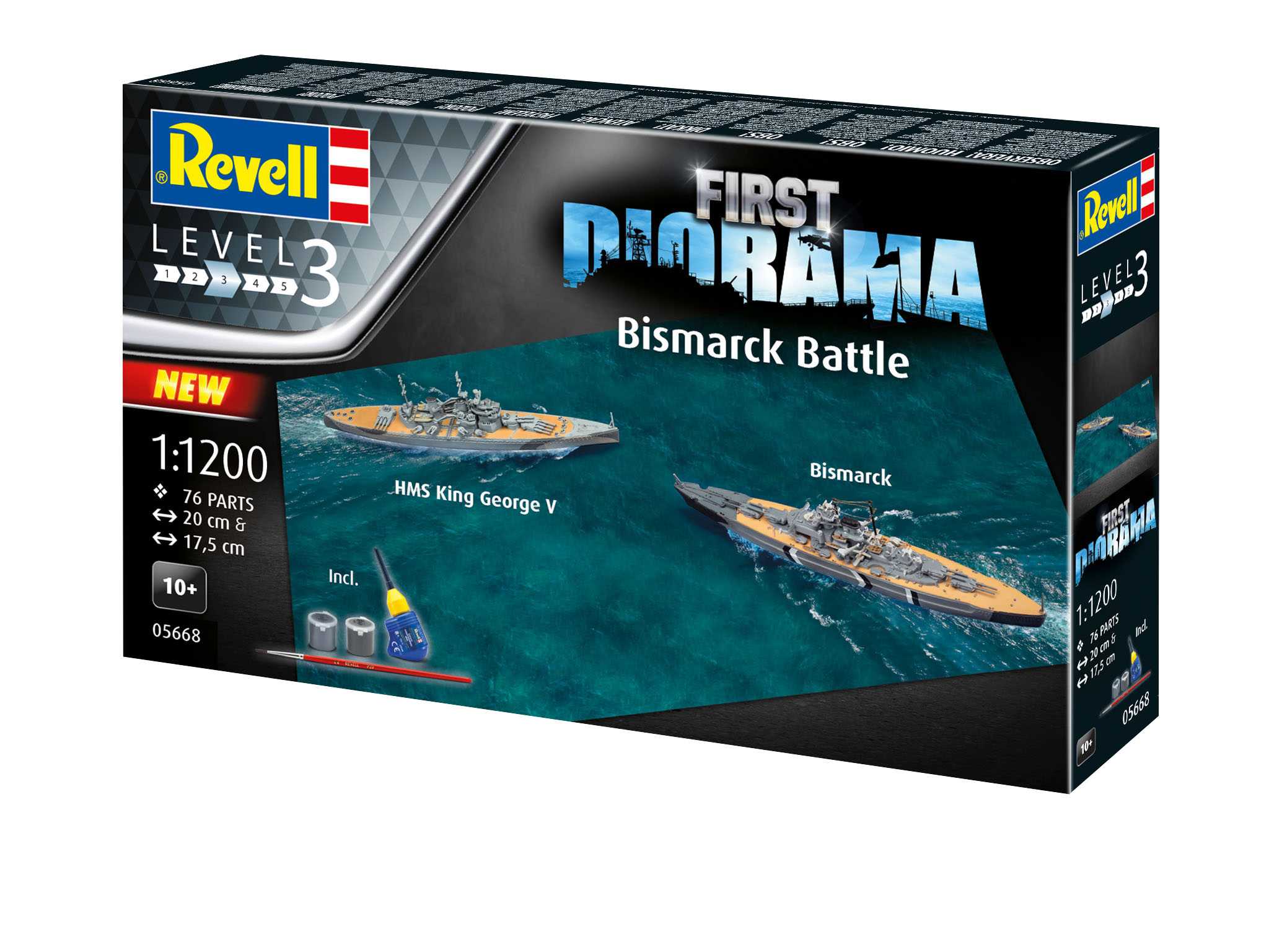 Gift-Set lodě 05668 - Bismarck Battle (1:1200)