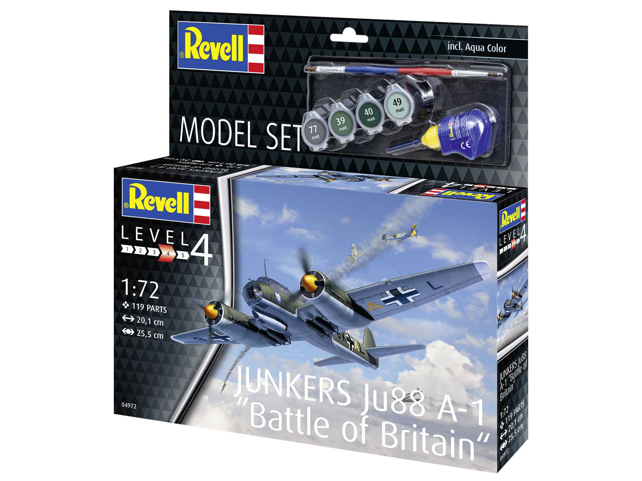 ModelSet letadlo 64972 - Junkers Ju88 A-1 "Battle of Britain" (1:72)