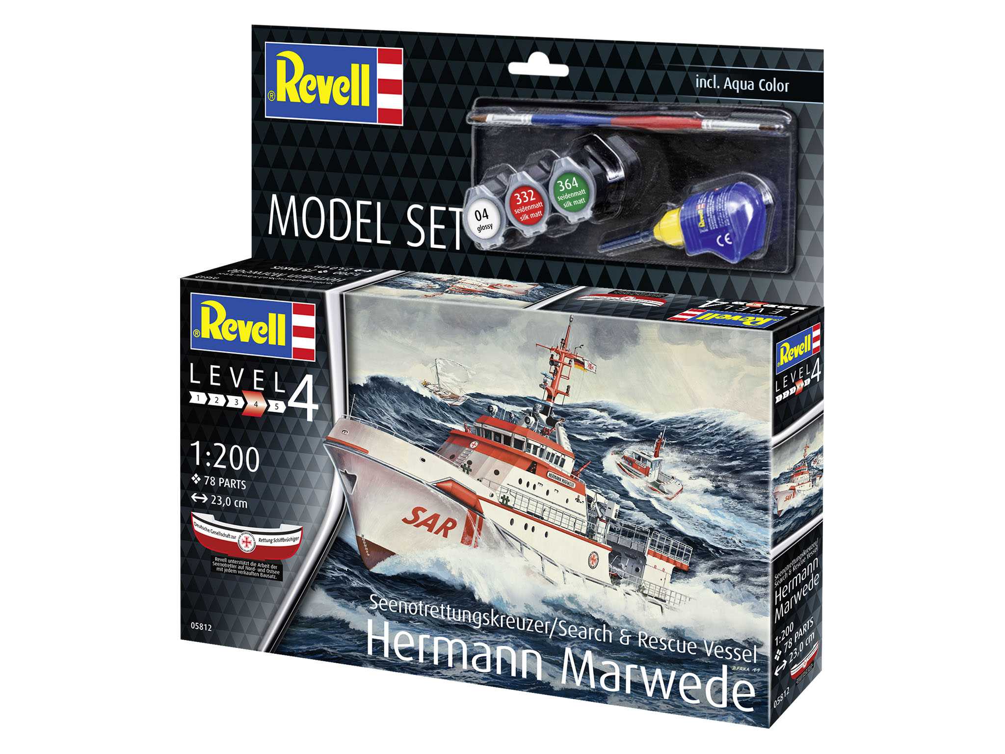 ModelSet loď 65812 - DGzRS Hermann Marwede (1:200)