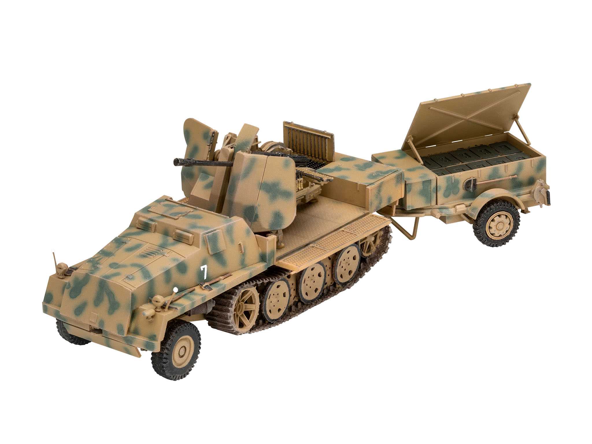 ModelSet military 63293 - sWS with Flak43 and Sd.Ah58 Ammo Trailer (1:72)