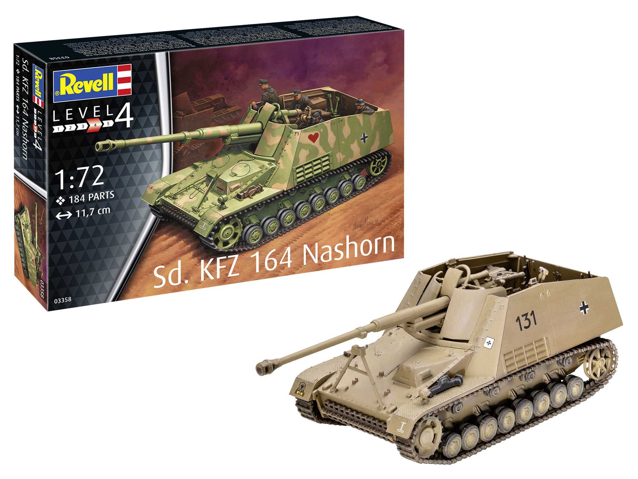 ModelSet military 63358 - Sd.Kfz. 164 Nashorn (1:72)