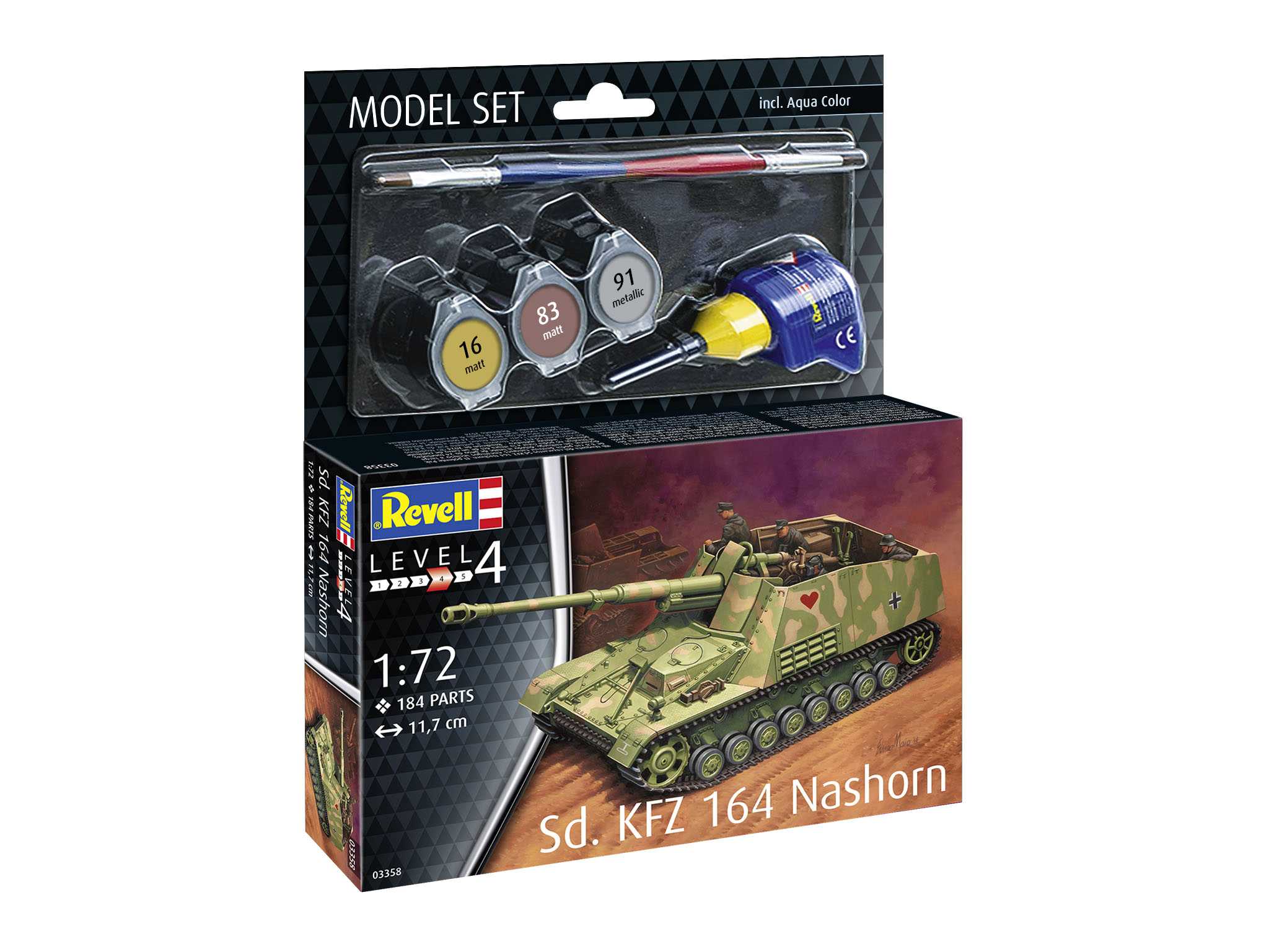 ModelSet military 63358 - Sd.Kfz. 164 Nashorn (1:72)