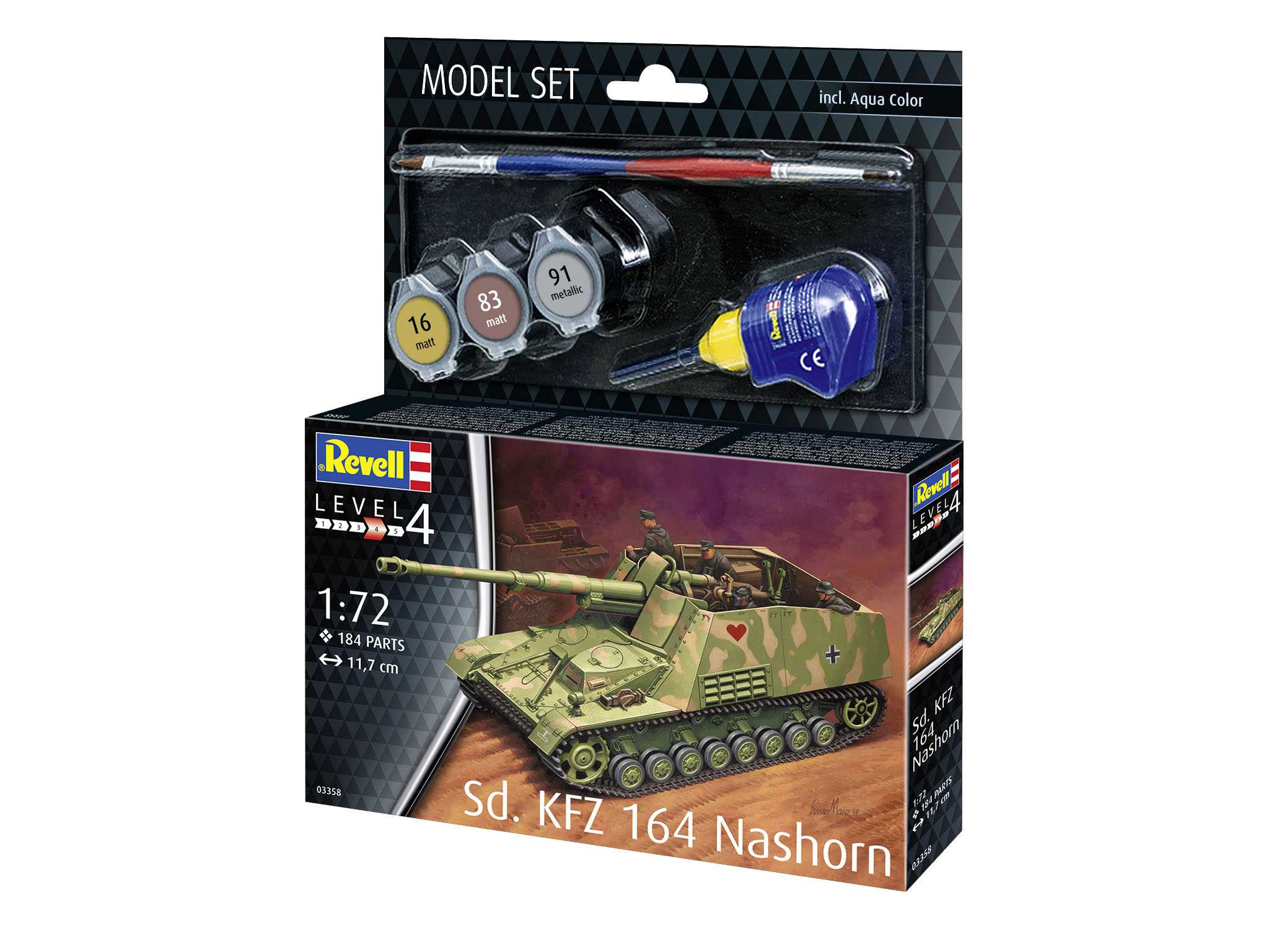 ModelSet military 63358 - Sd.Kfz. 164 Nashorn (1:72)