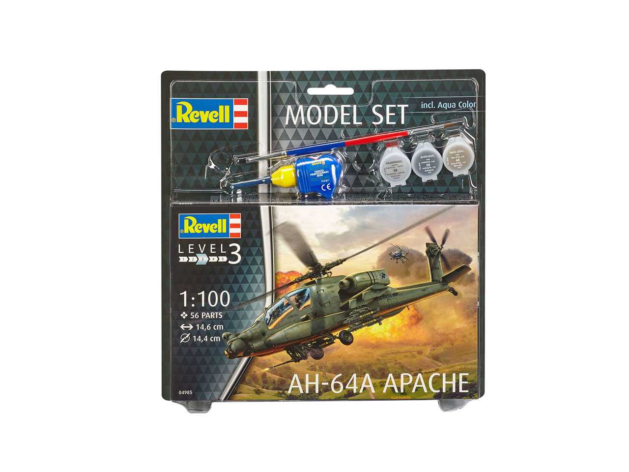 ModelSet vrtulník 64985 - AH-64A Apache (1:100)