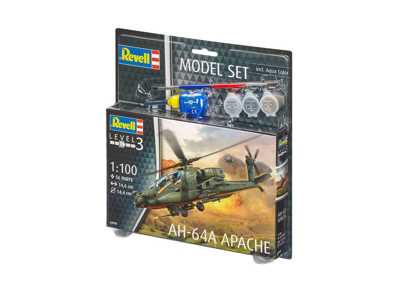 ModelSet vrtulník 64985 - AH-64A Apache (1:100)