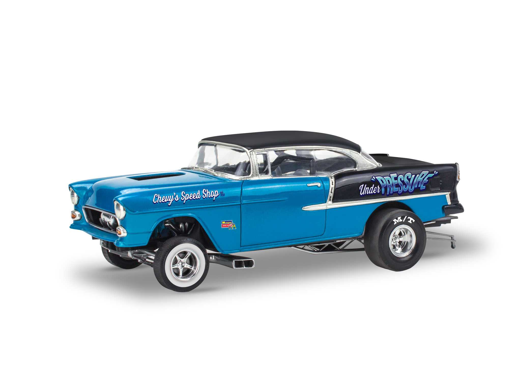 Plastic ModelKit MONOGRAM auto 4519 - ’55 Chevy Bel Air “Street Machine” (1:24)